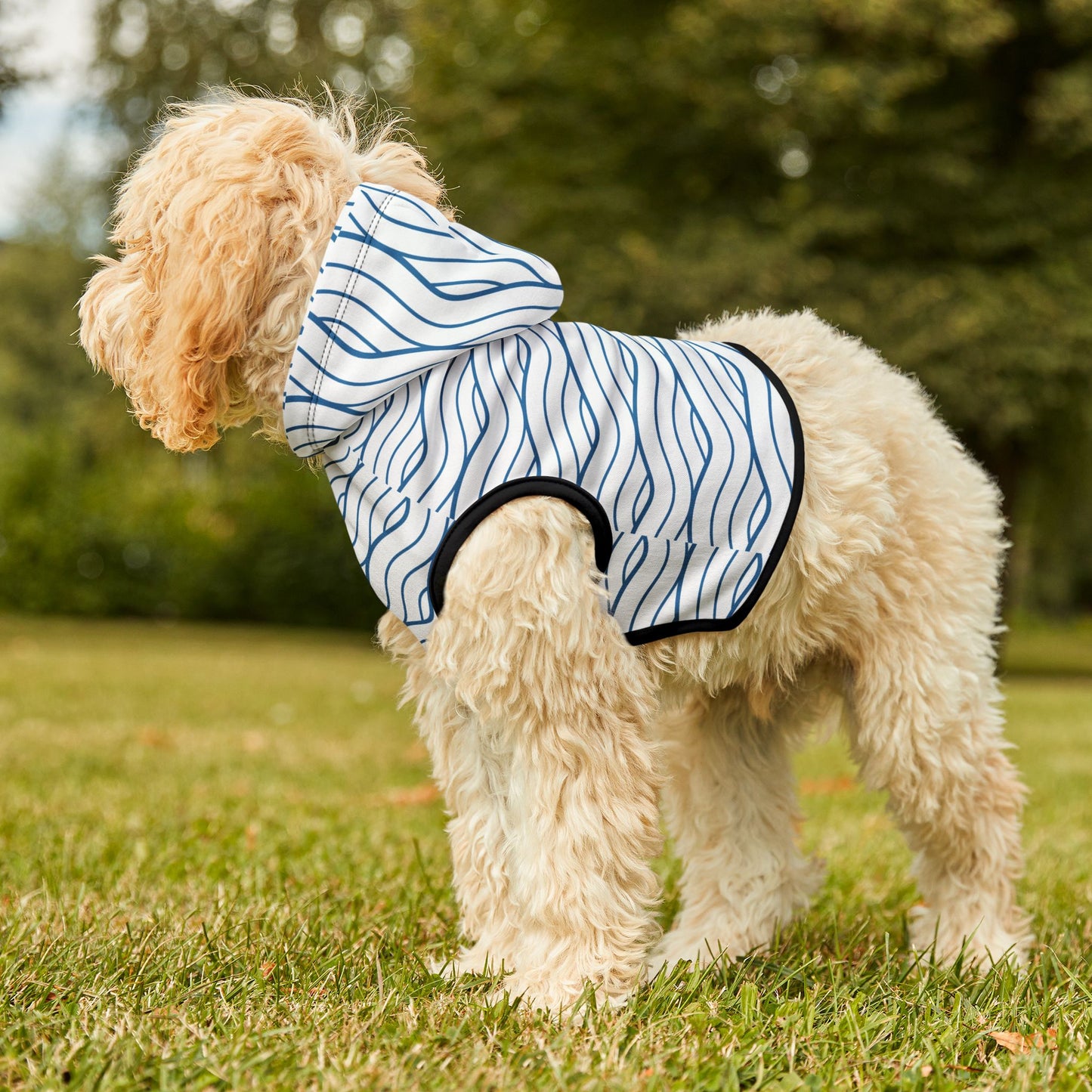 Wave Pattern Pet Hoodie π
