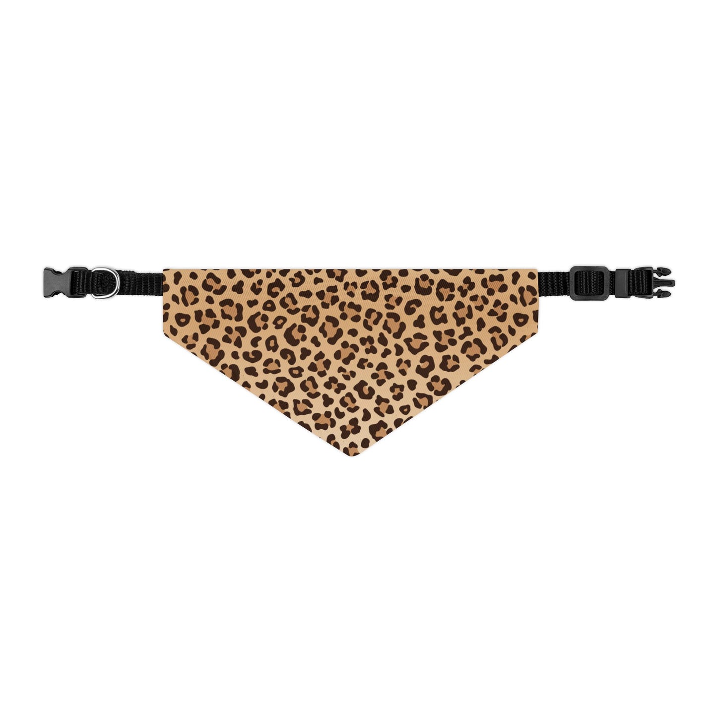 Leopard Print Pet Bandana Collar ๐