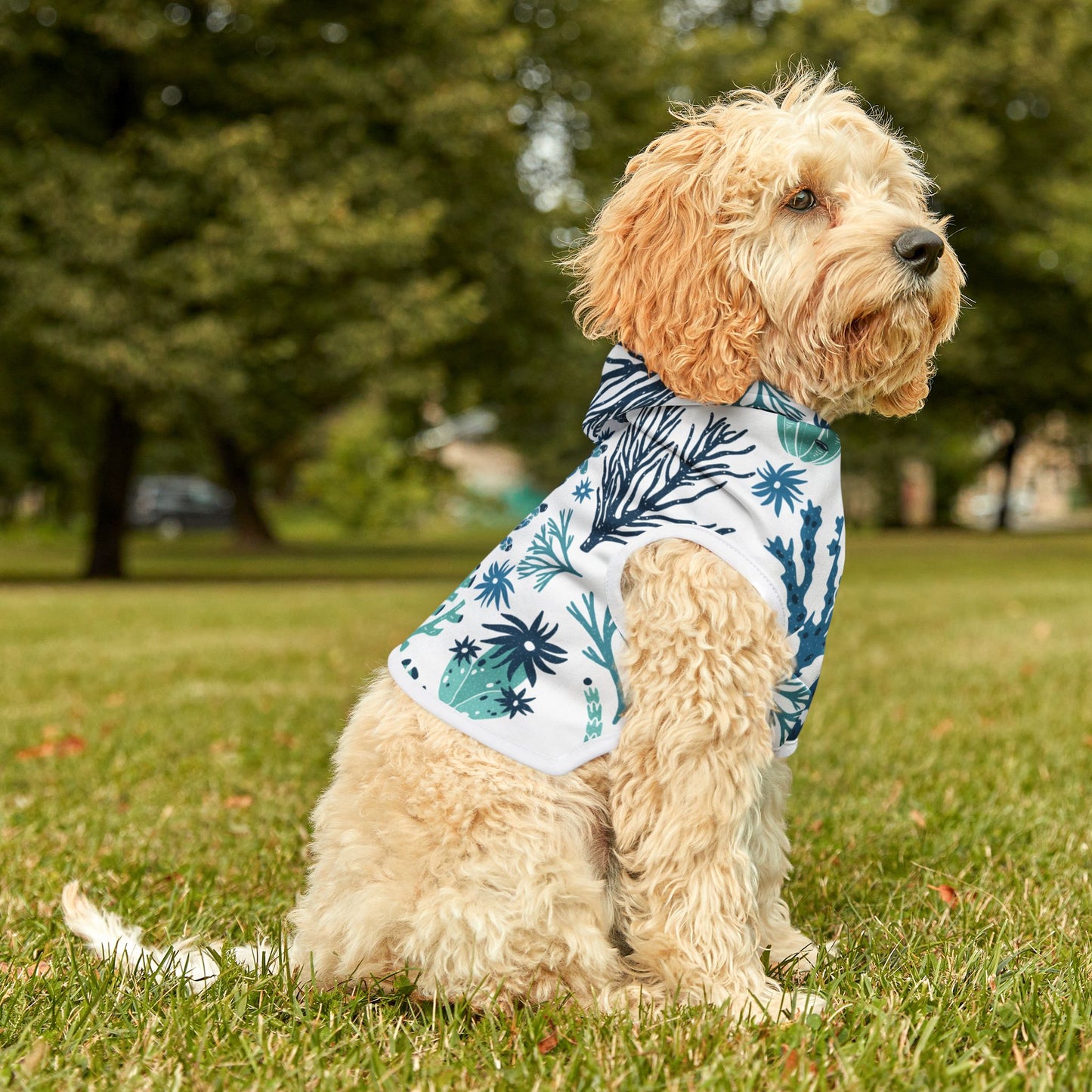 Coral Reef Pet Hoodie ๐