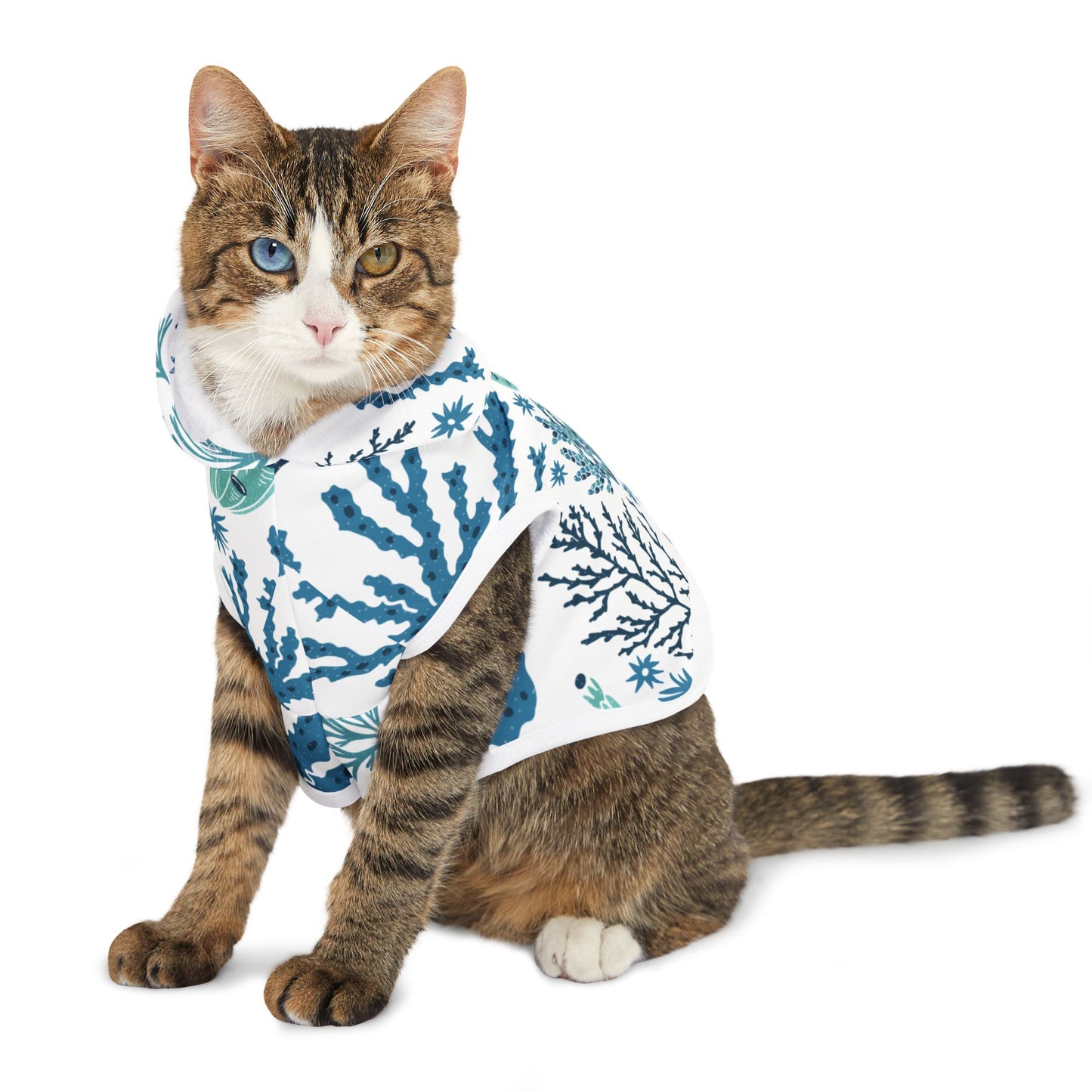 Coral Reef Pet Hoodie ๐
