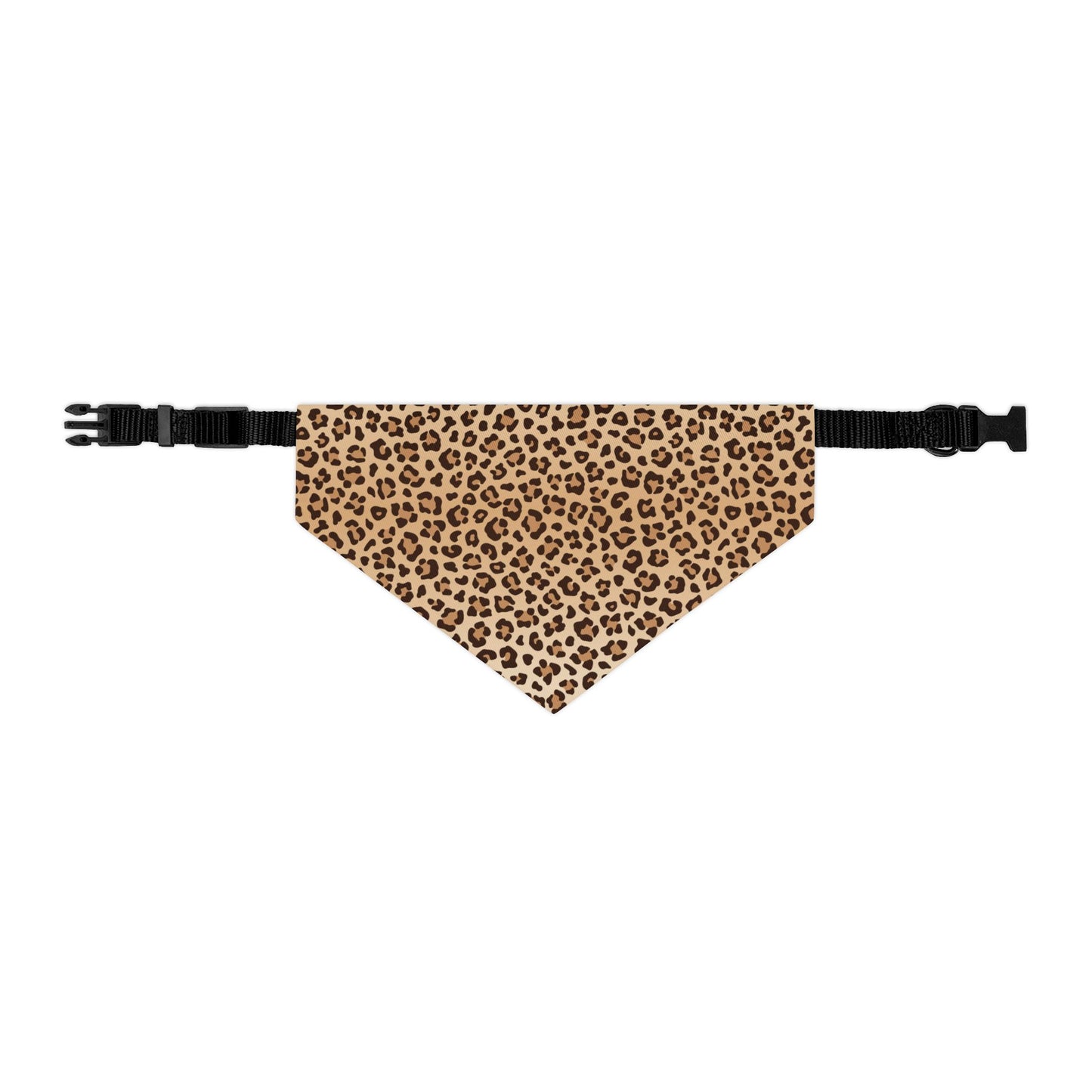 Leopard Print Pet Bandana Collar ๐