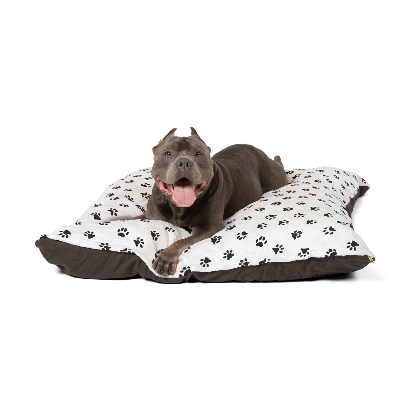 Pawfectly Plush Paw Print Pet Bed ๐พ