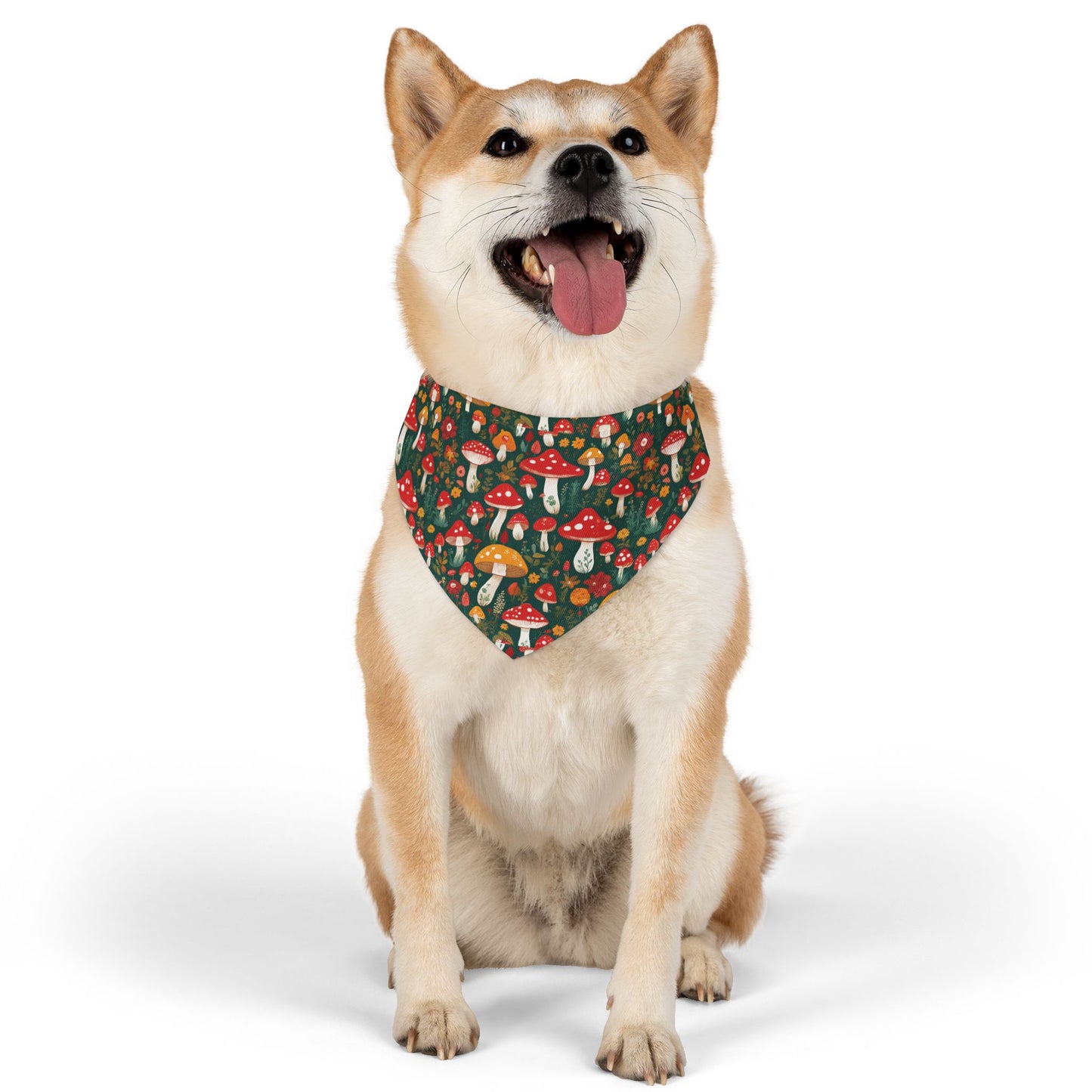 Mushroom Masterpiece Pet Bandana Collar ๐