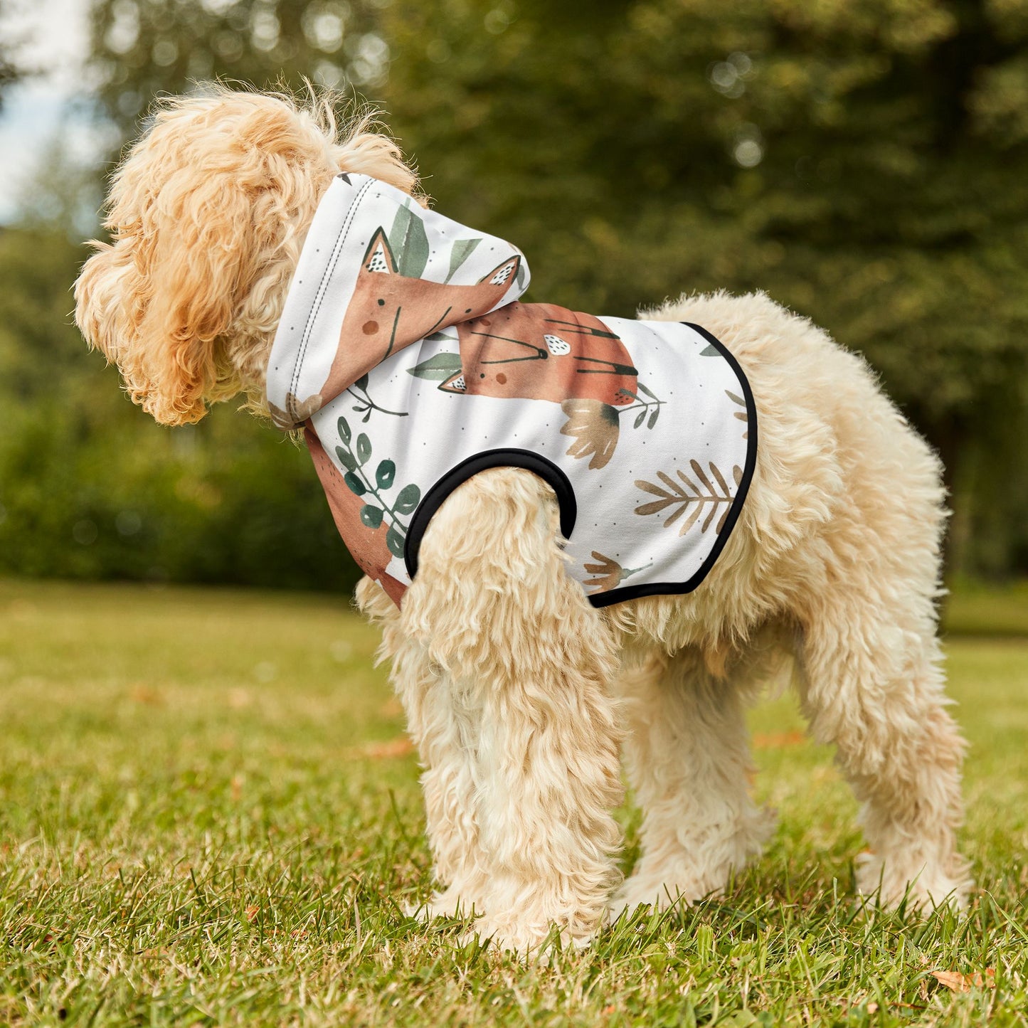 Fox Pattern Pet Hoodie π¦