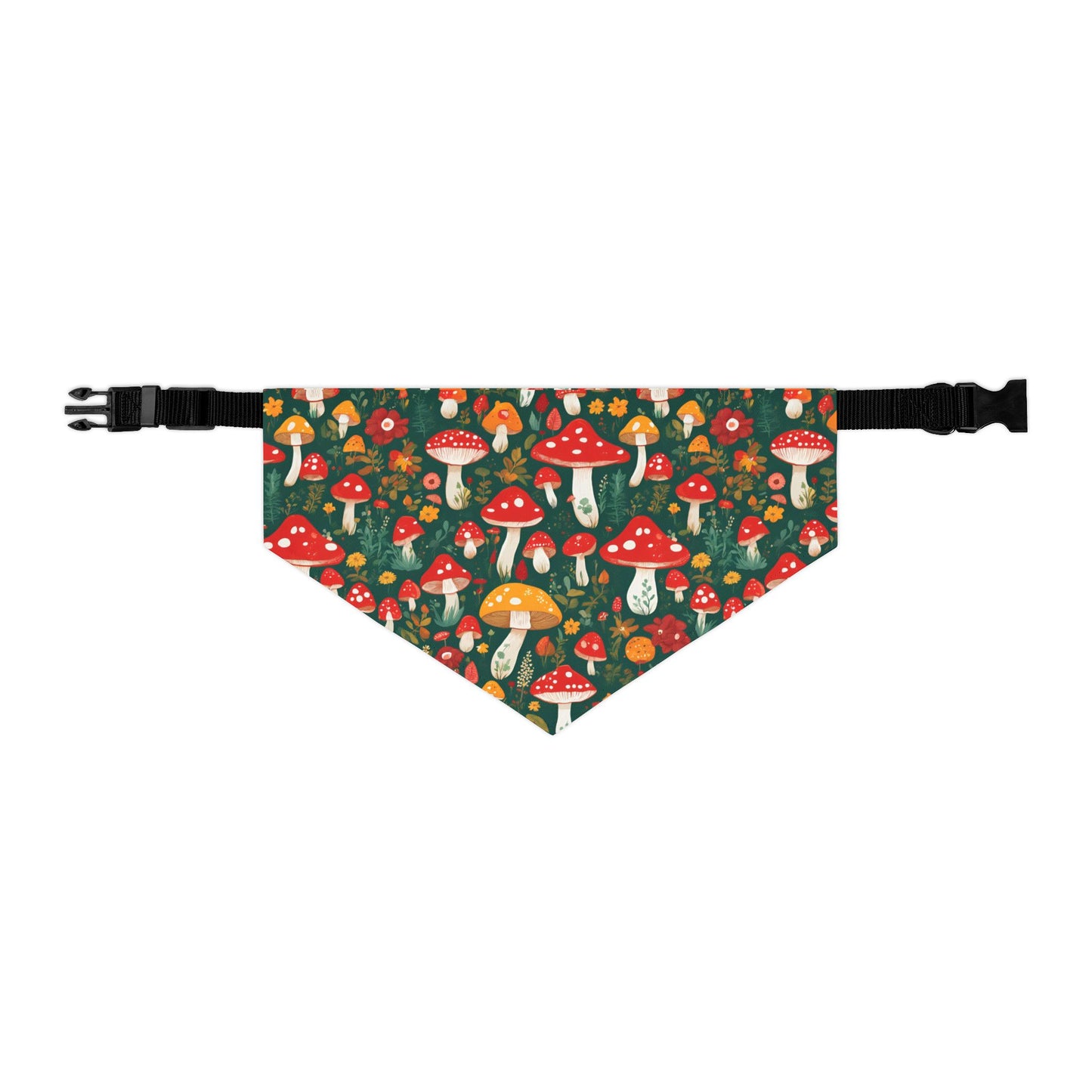 Mushroom Masterpiece Pet Bandana Collar ๐