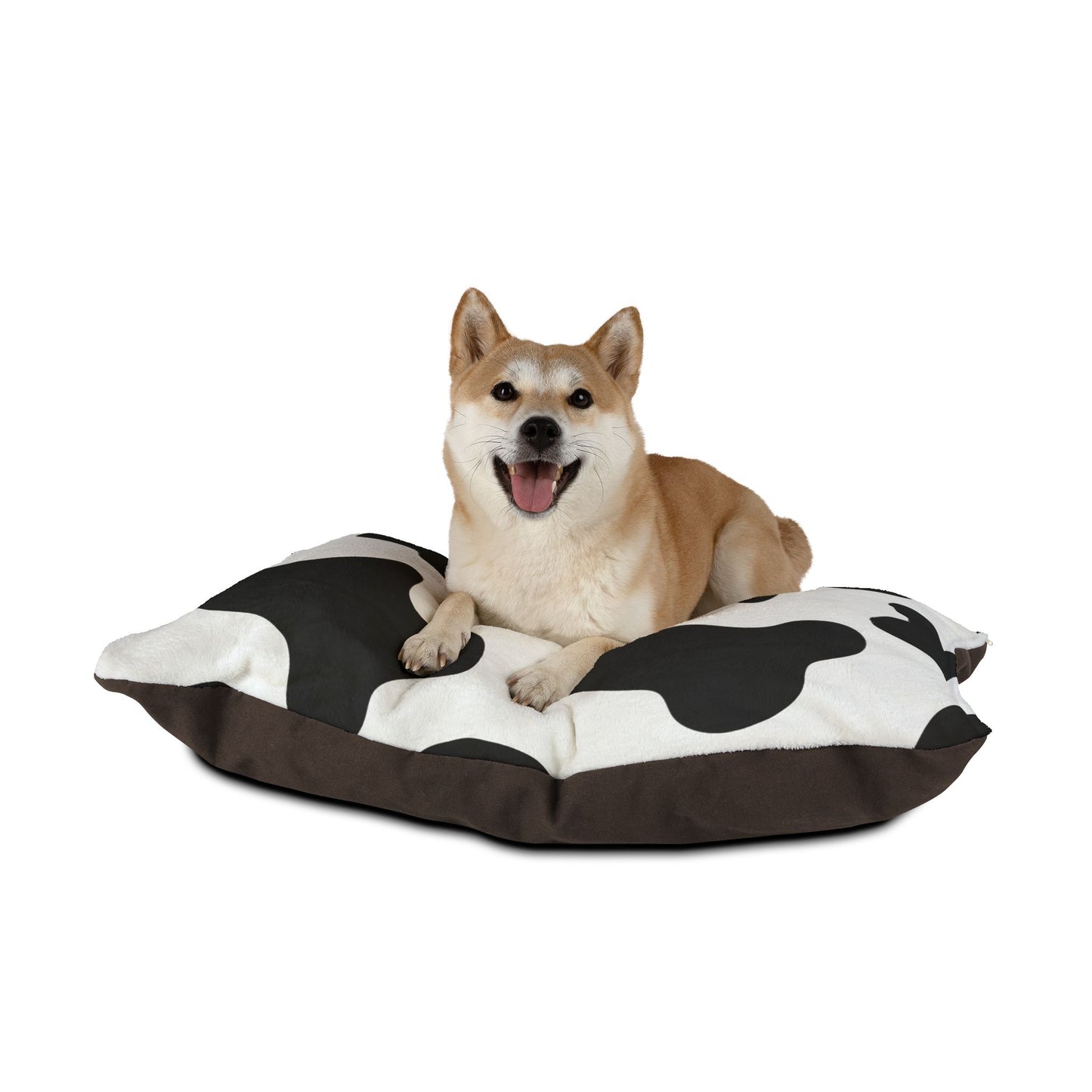 Cow Print Plush Pet Bed ๐