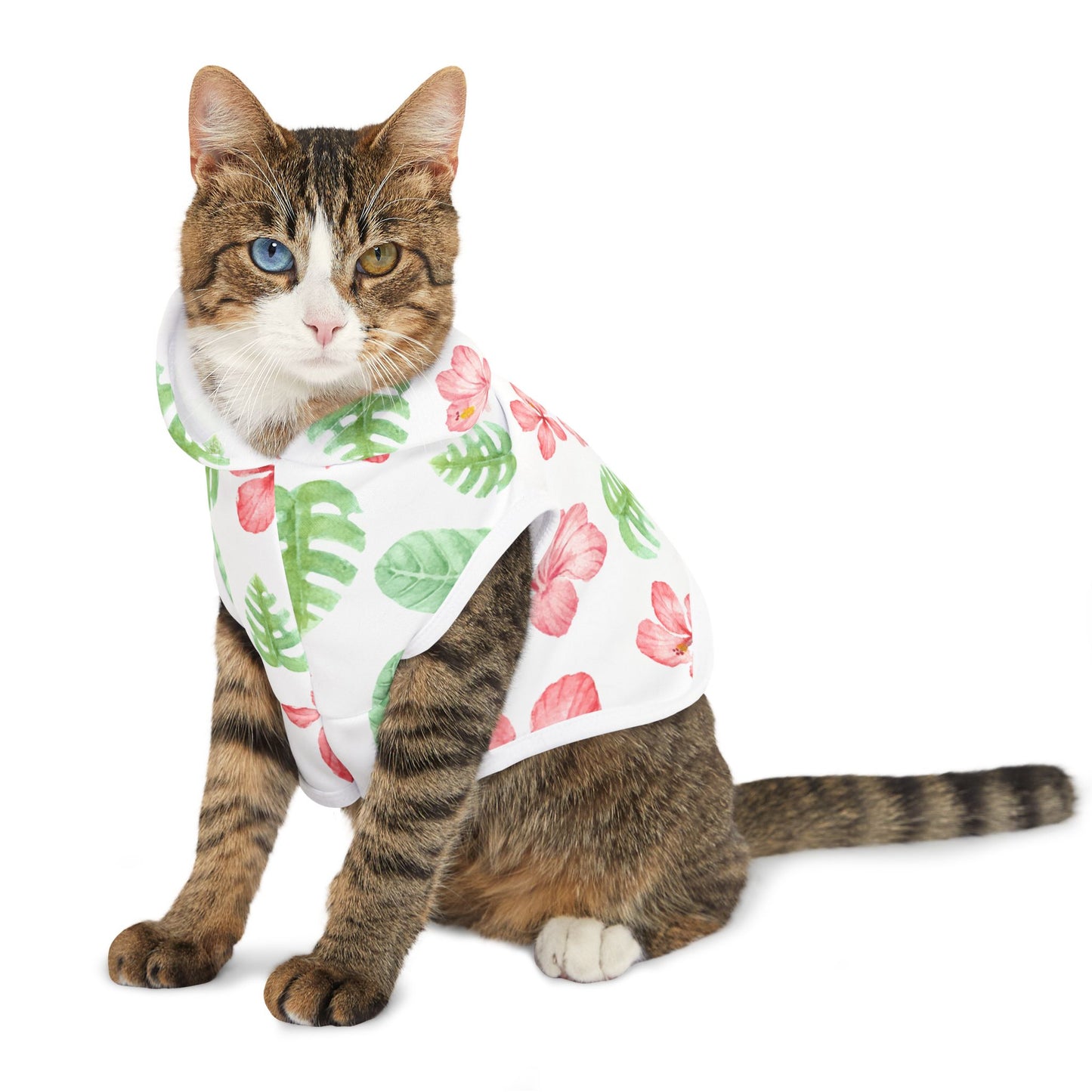 Tropical Floral Pet Hoodie ๐บ