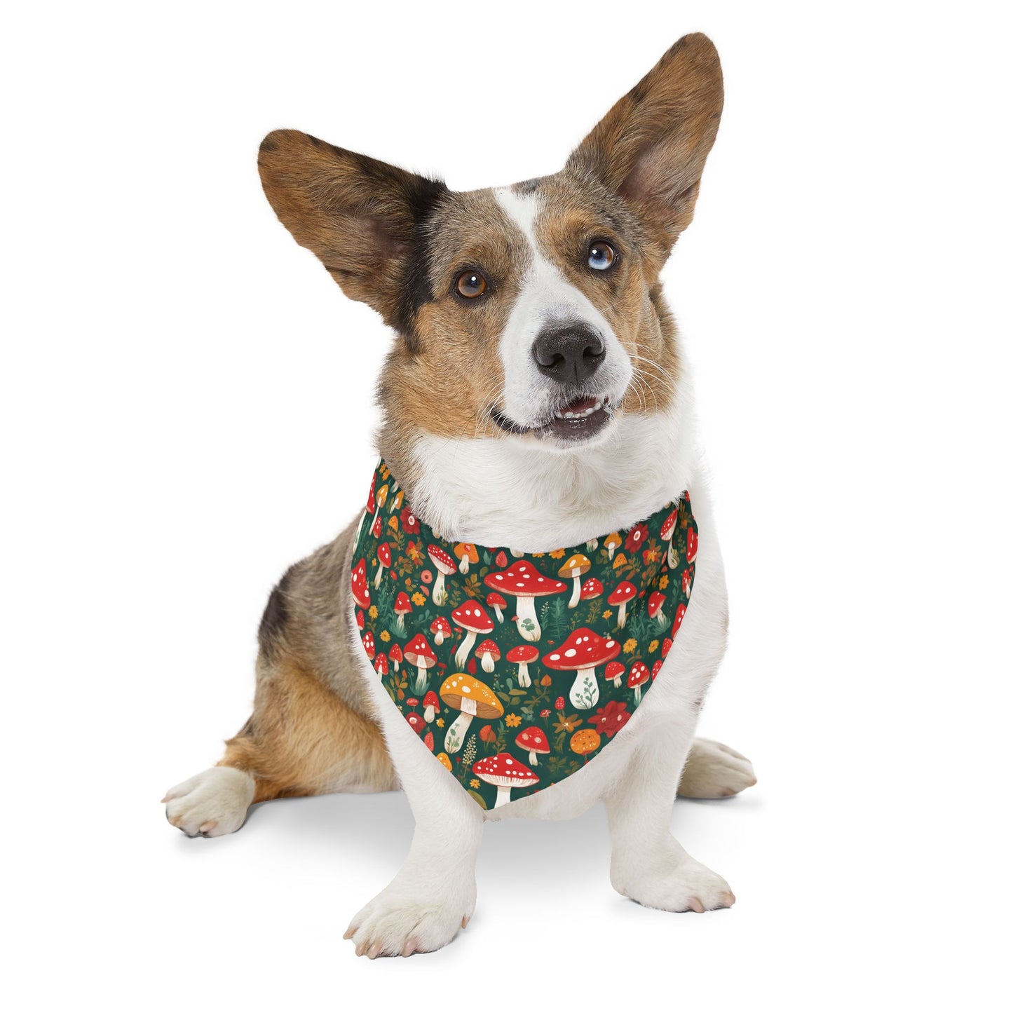 Mushroom Masterpiece Pet Bandana Collar ๐