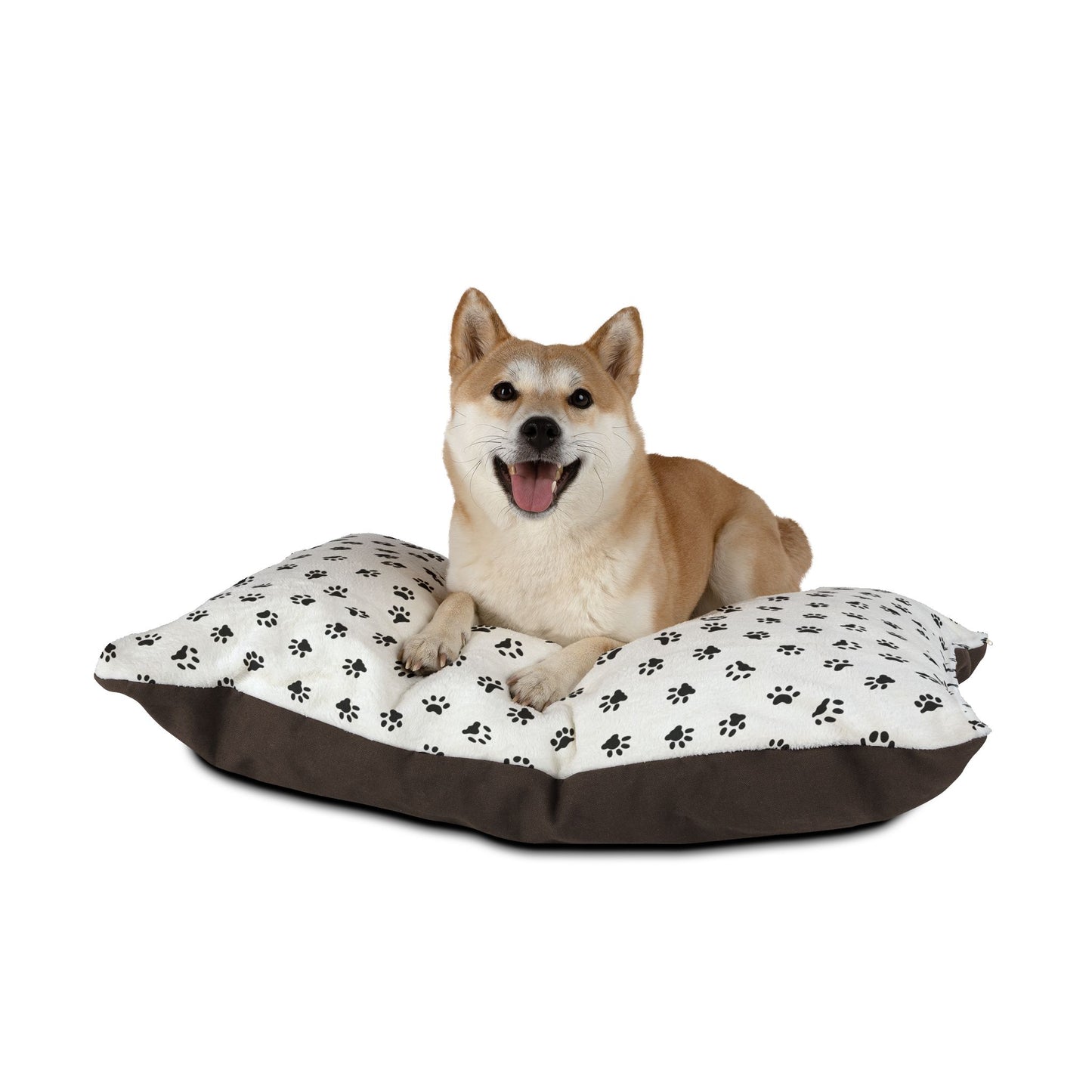 Pawfectly Plush Paw Print Pet Bed ๐พ