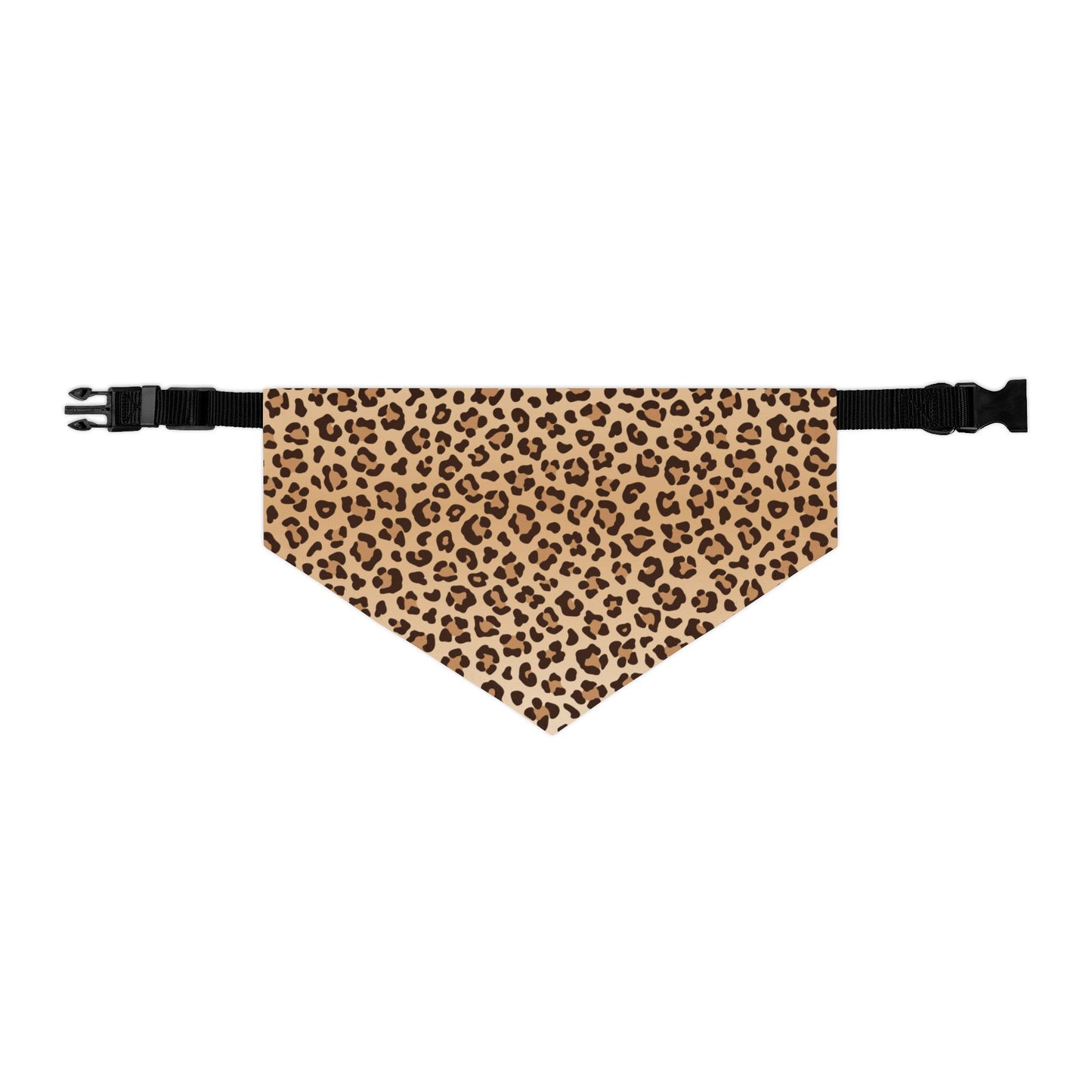 Leopard Print Pet Bandana Collar ๐