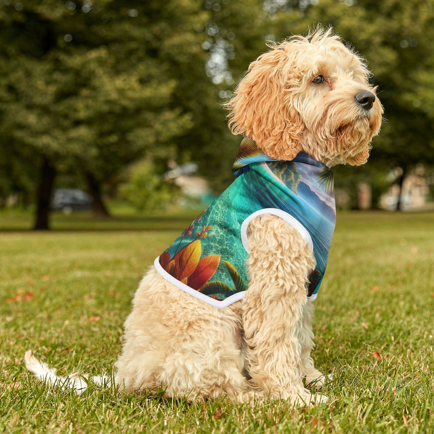 Tropical Dream Oasis Pet Hoodie π΄