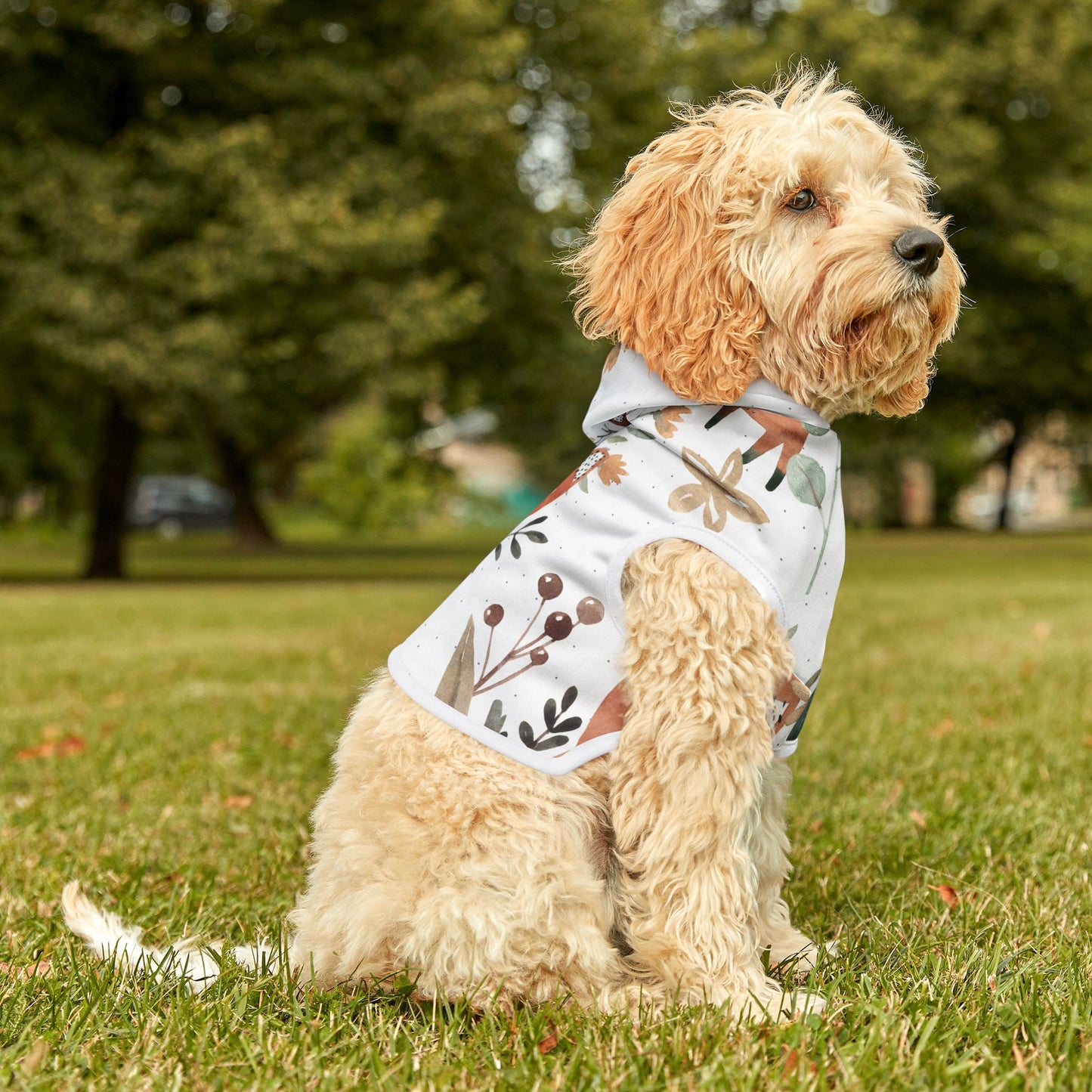 Fox Pattern Pet Hoodie π¦