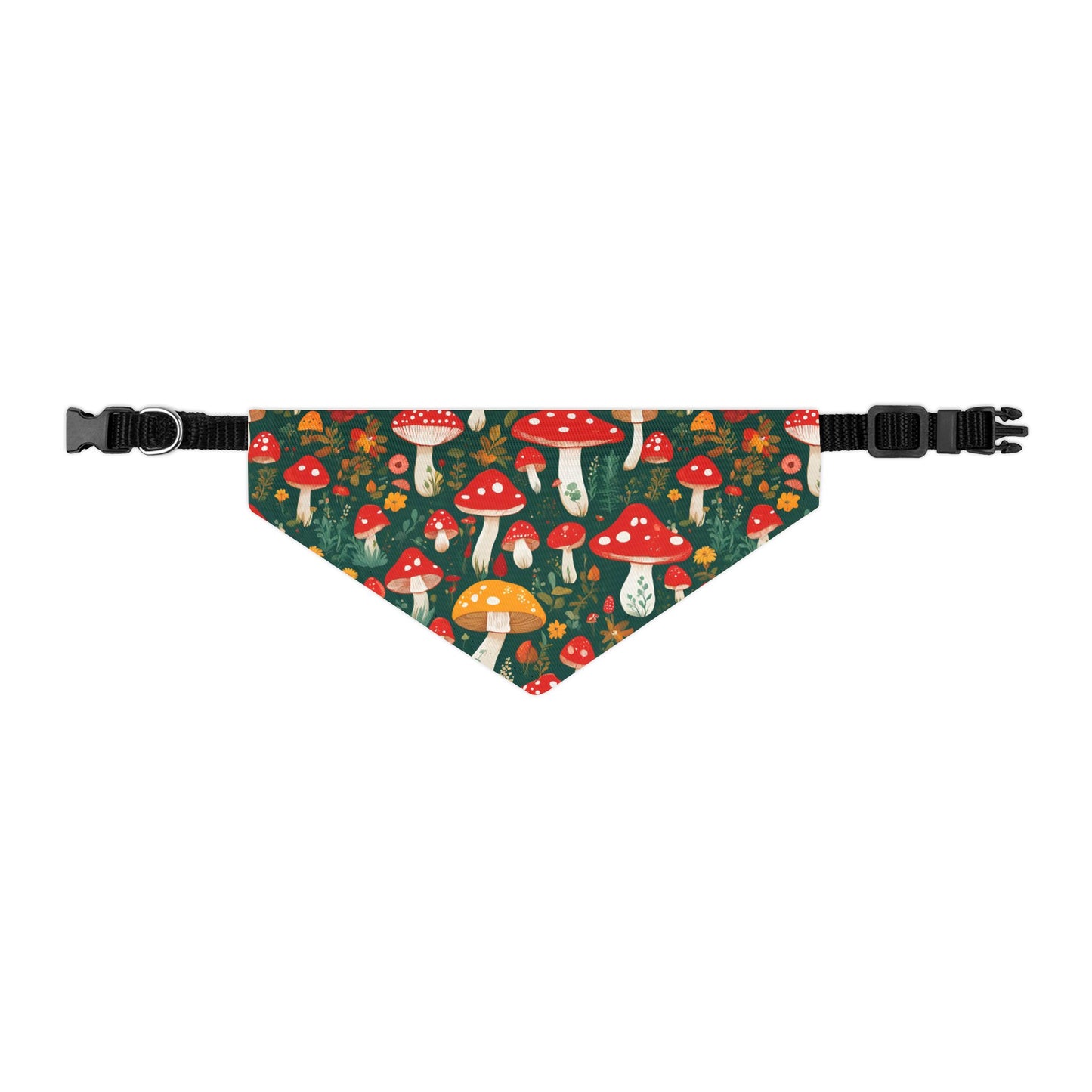 Mushroom Masterpiece Pet Bandana Collar ๐