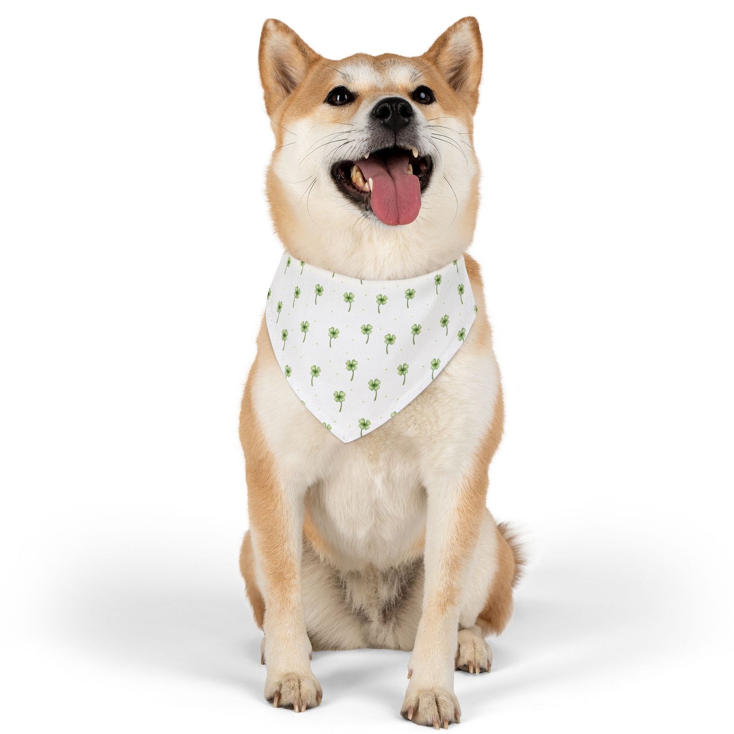 Lucky Clover Pet Bandana Collar 🍀