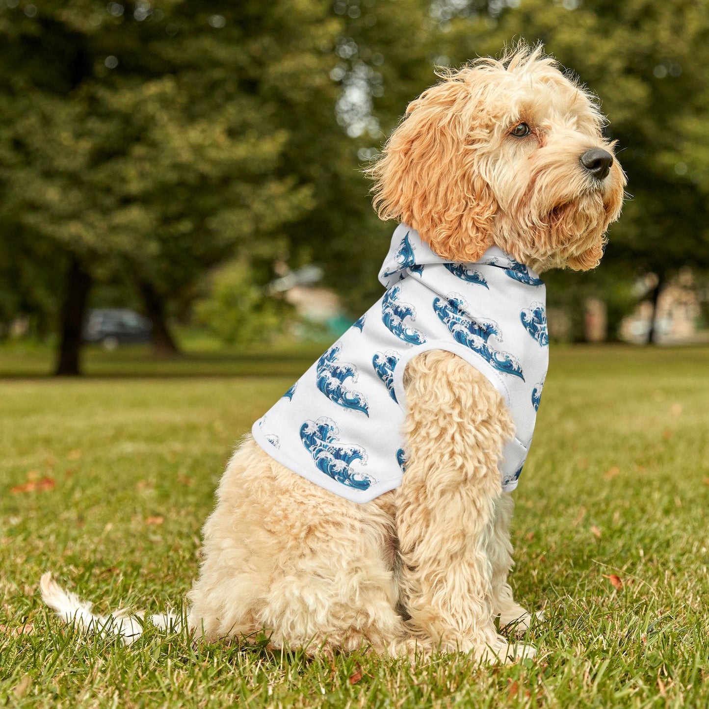 Ocean Wave Pet Hoodie 🌊