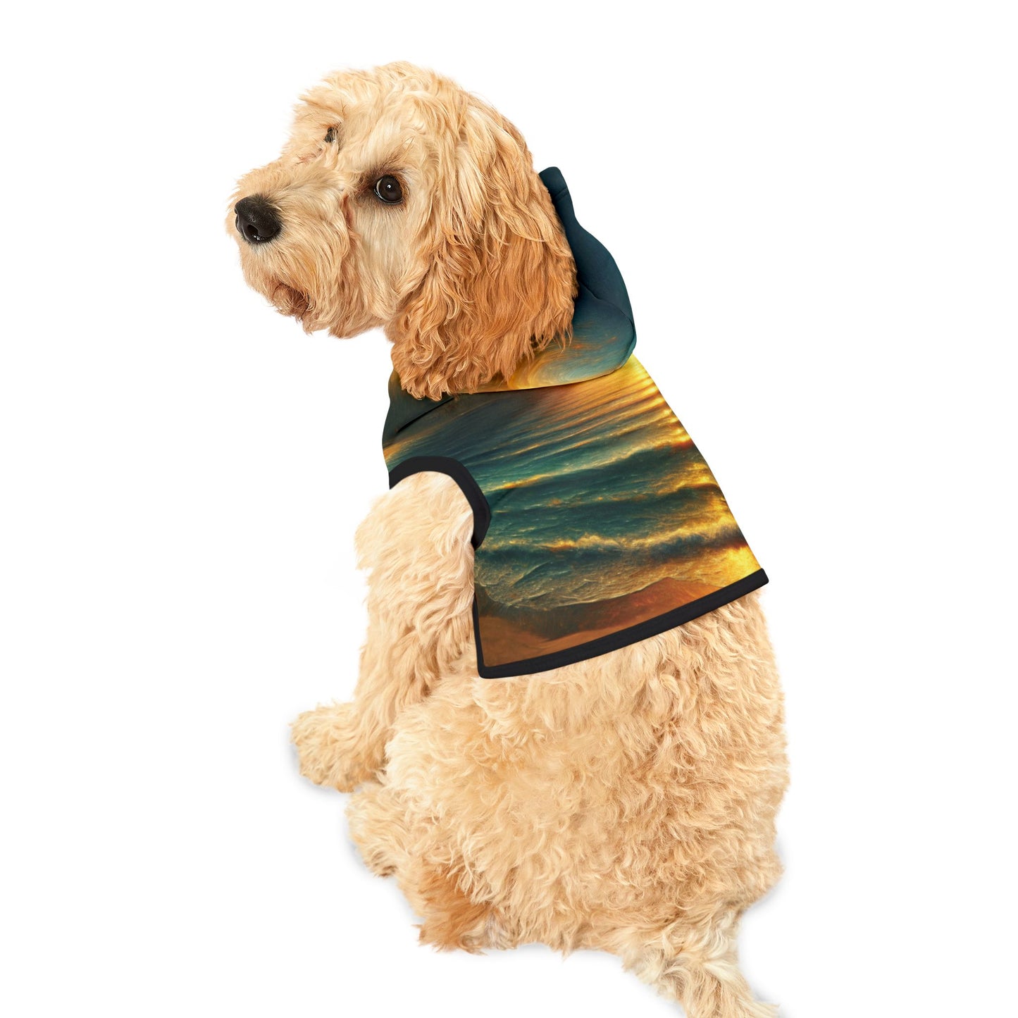 Surreal Sunset Beach Pet Hoodie 🌅