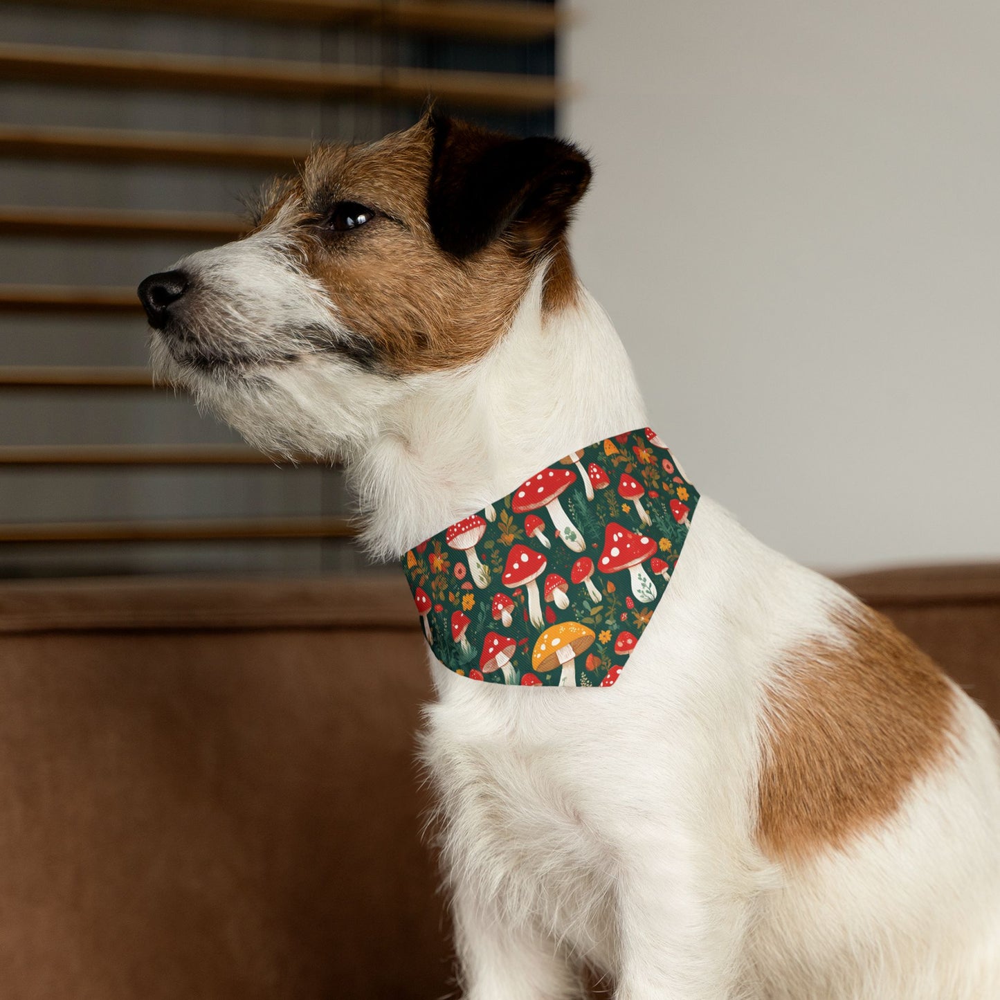 Mushroom Masterpiece Pet Bandana Collar 🍄