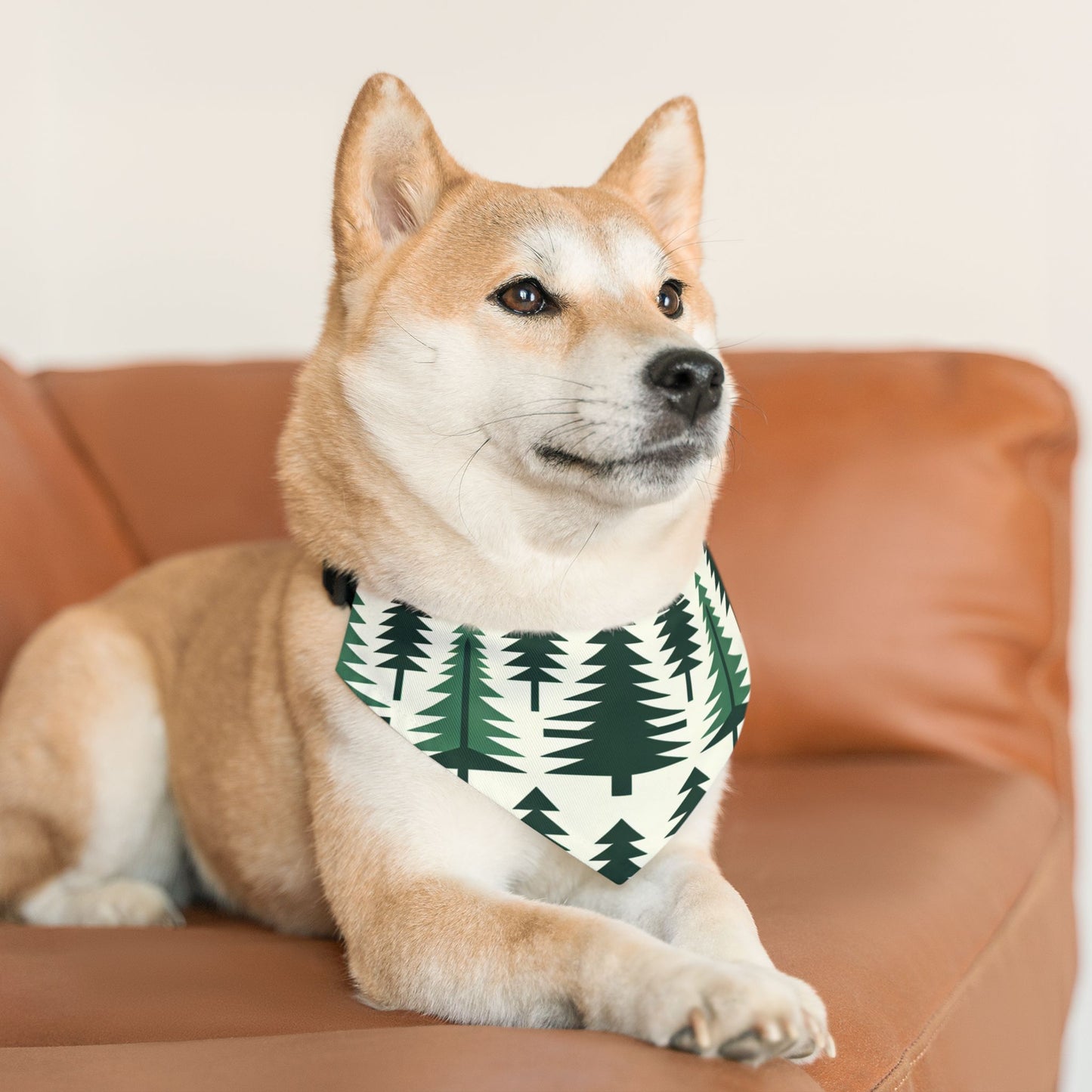 Pine Tree Pet Bandana Collar