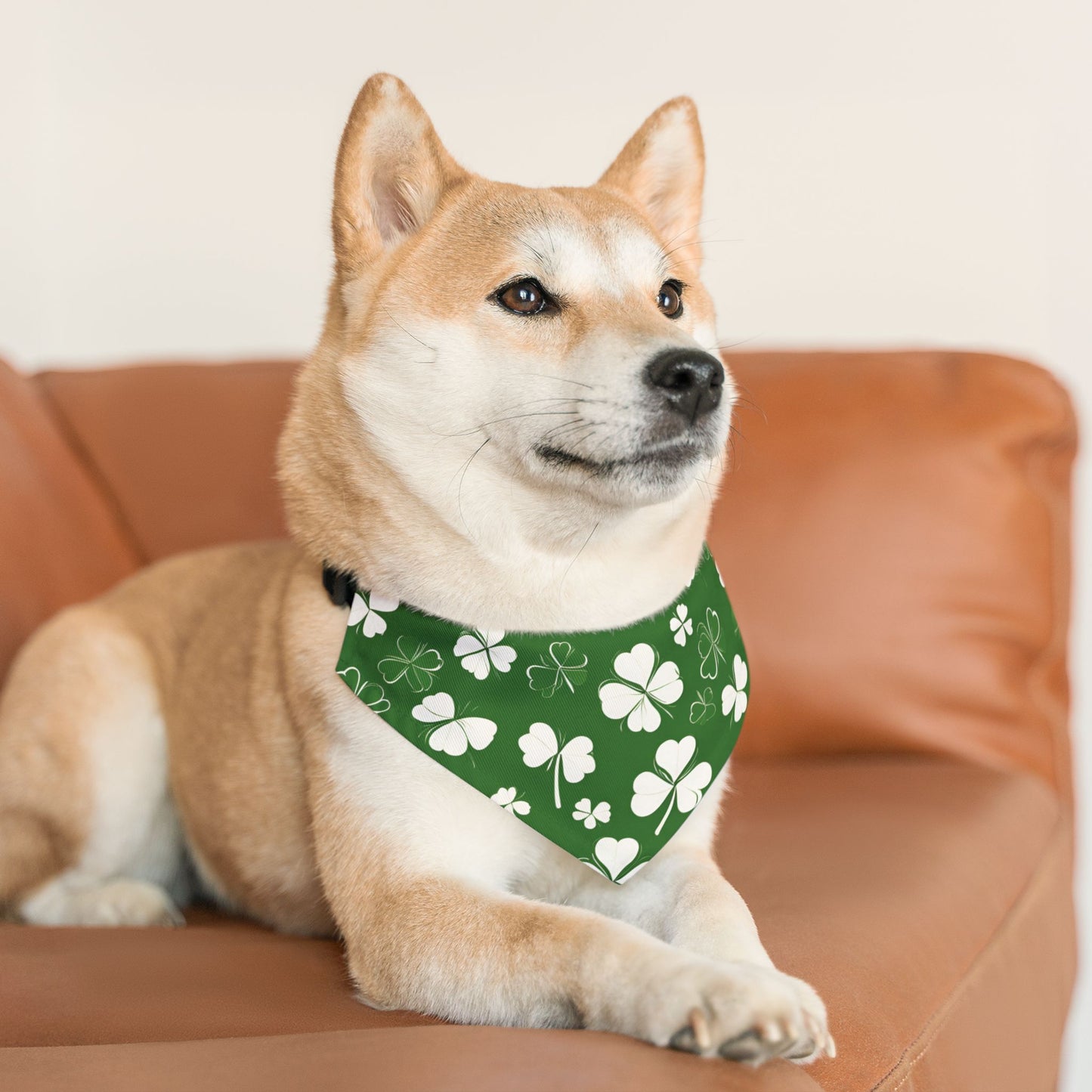 Lucky Pup Pet Bandana Collar 🍀