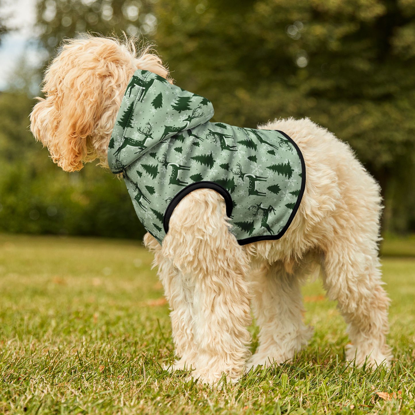 Evergreen Reindeer Pet Hoodie 🦌