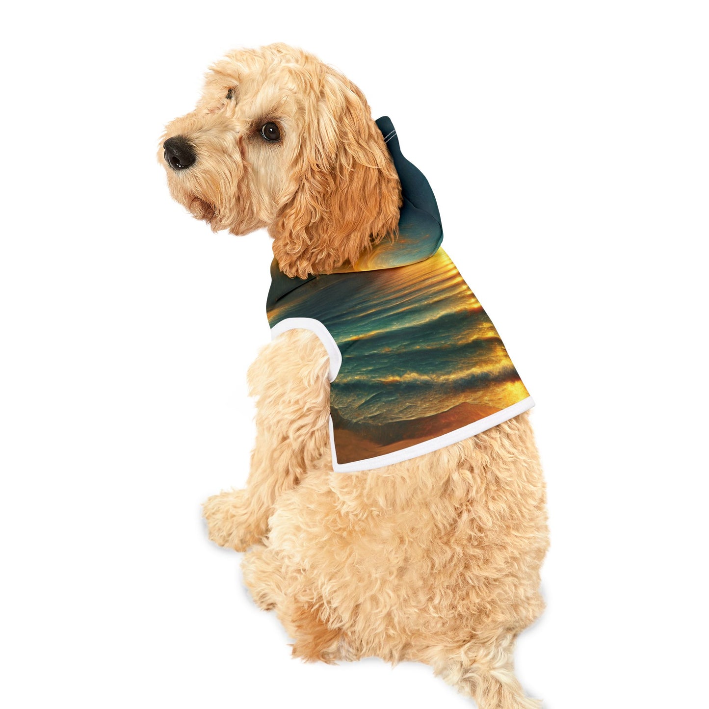 Surreal Sunset Beach Pet Hoodie