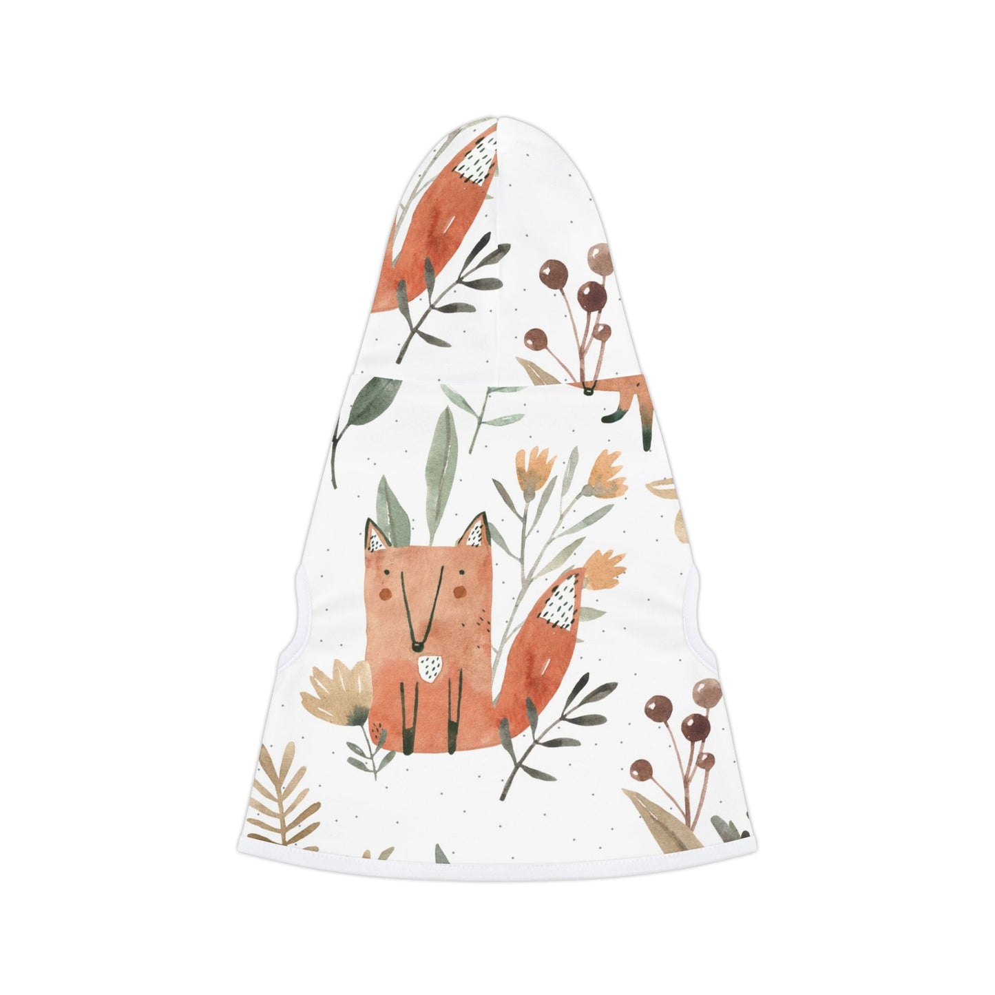 Fox Pattern Pet Hoodie 🦊