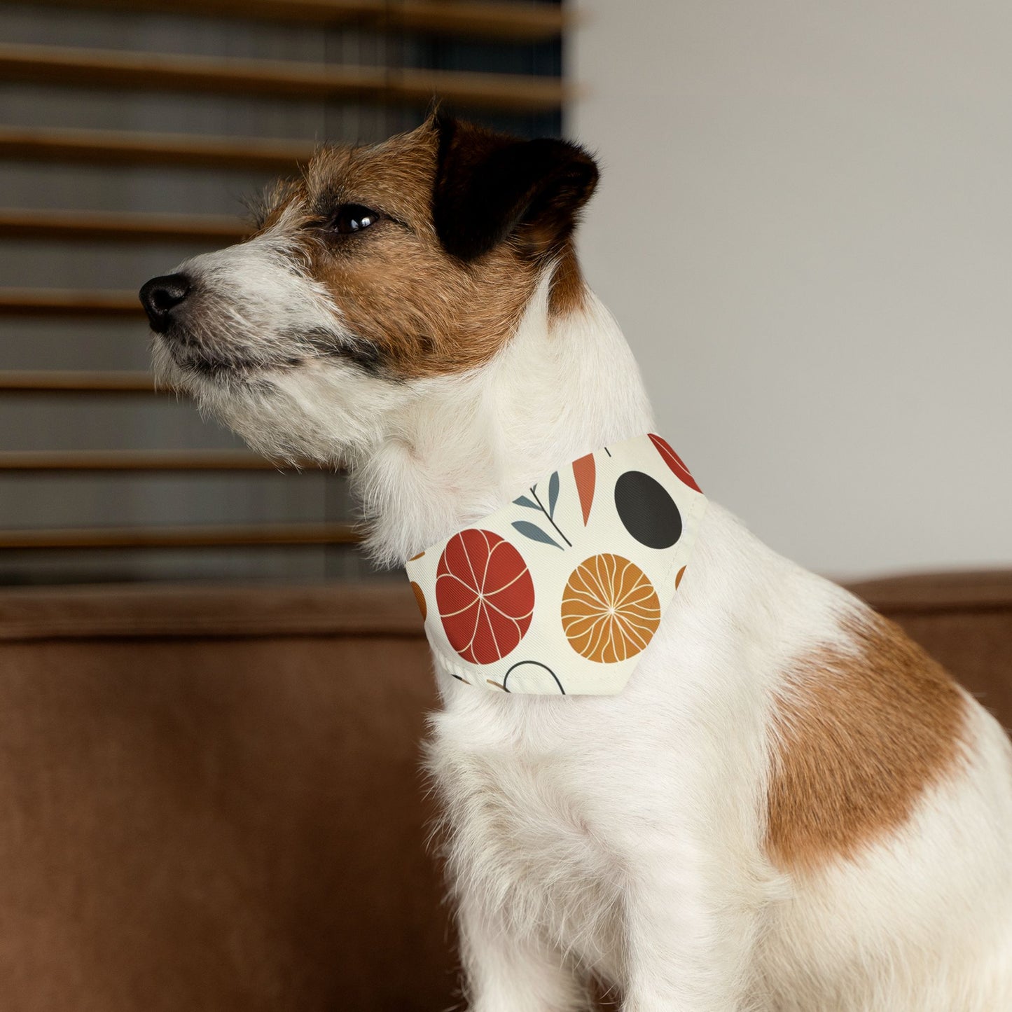 Floral Leaf Pet Bandana Collar