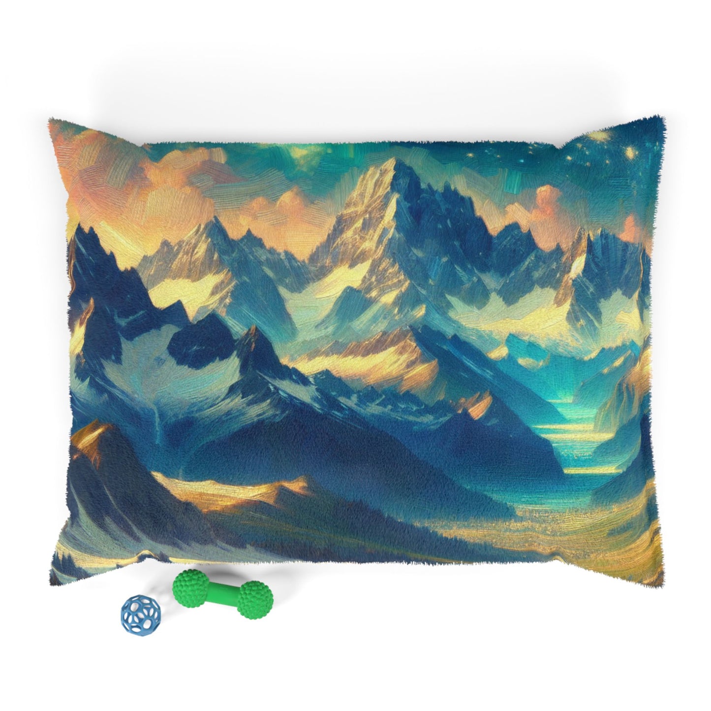 Starry Night Magic Mountain Pet Bed