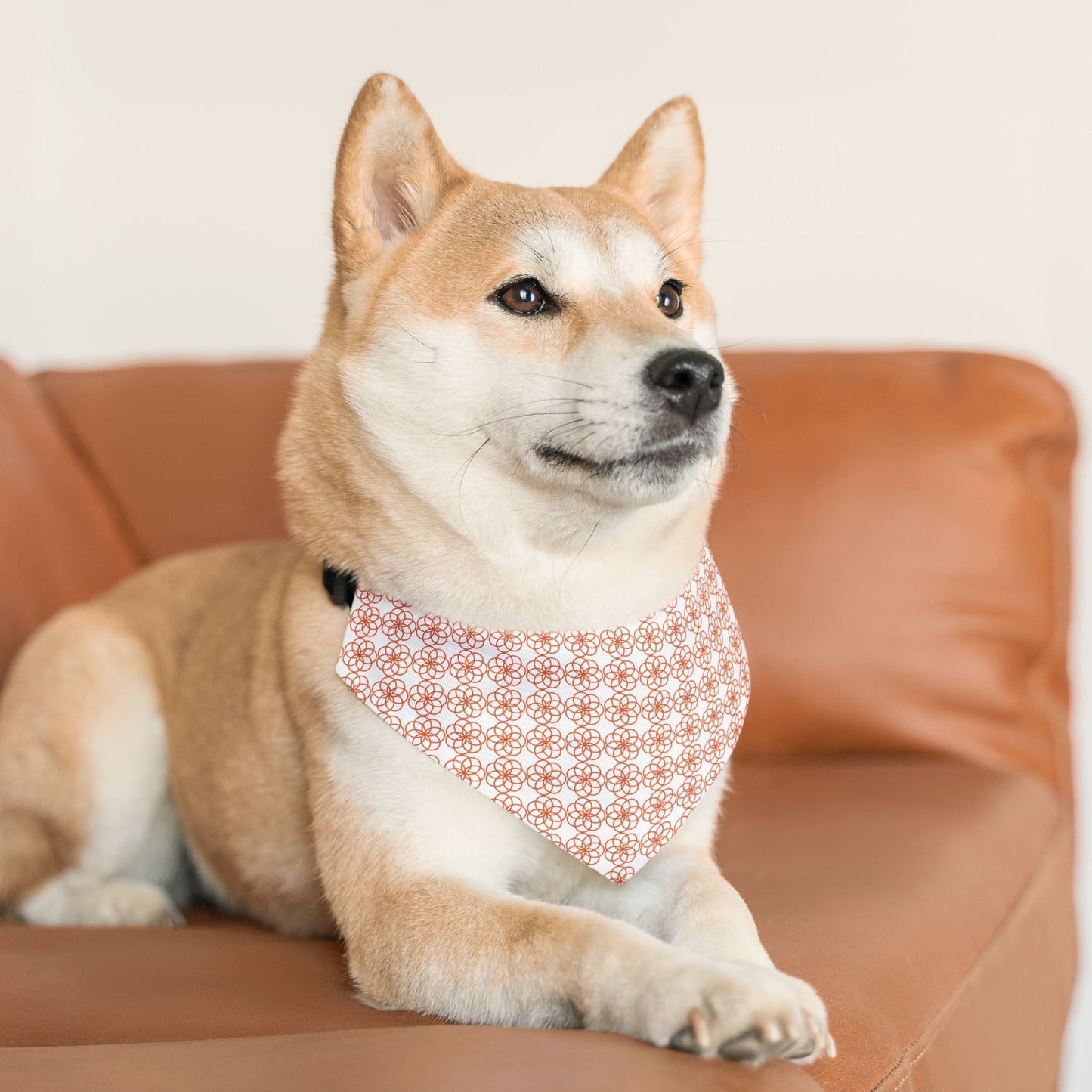 Flower of Life Design Pet Bandana