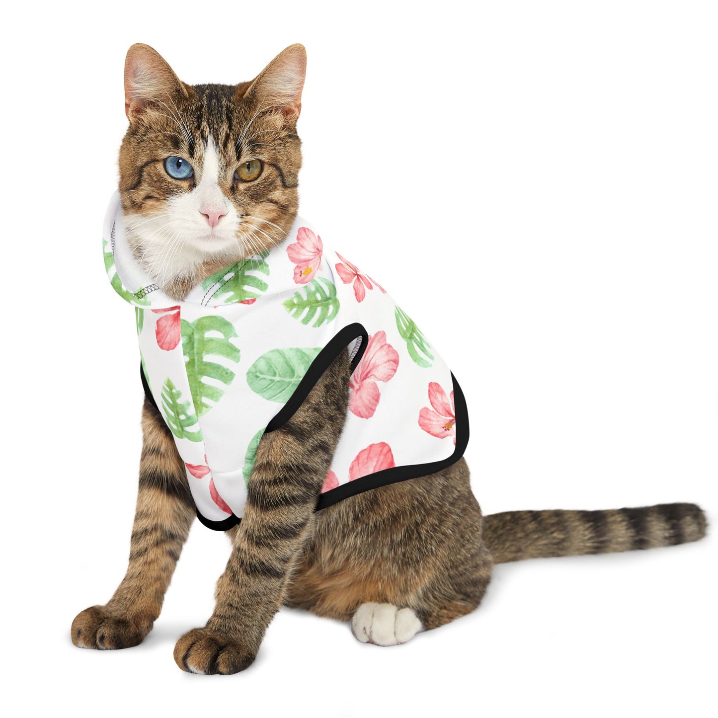 Tropical Floral Pet Hoodie 🌺