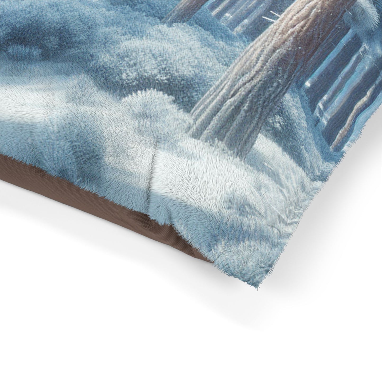 Snowy Forest Tranquil Pet Bed ❄️