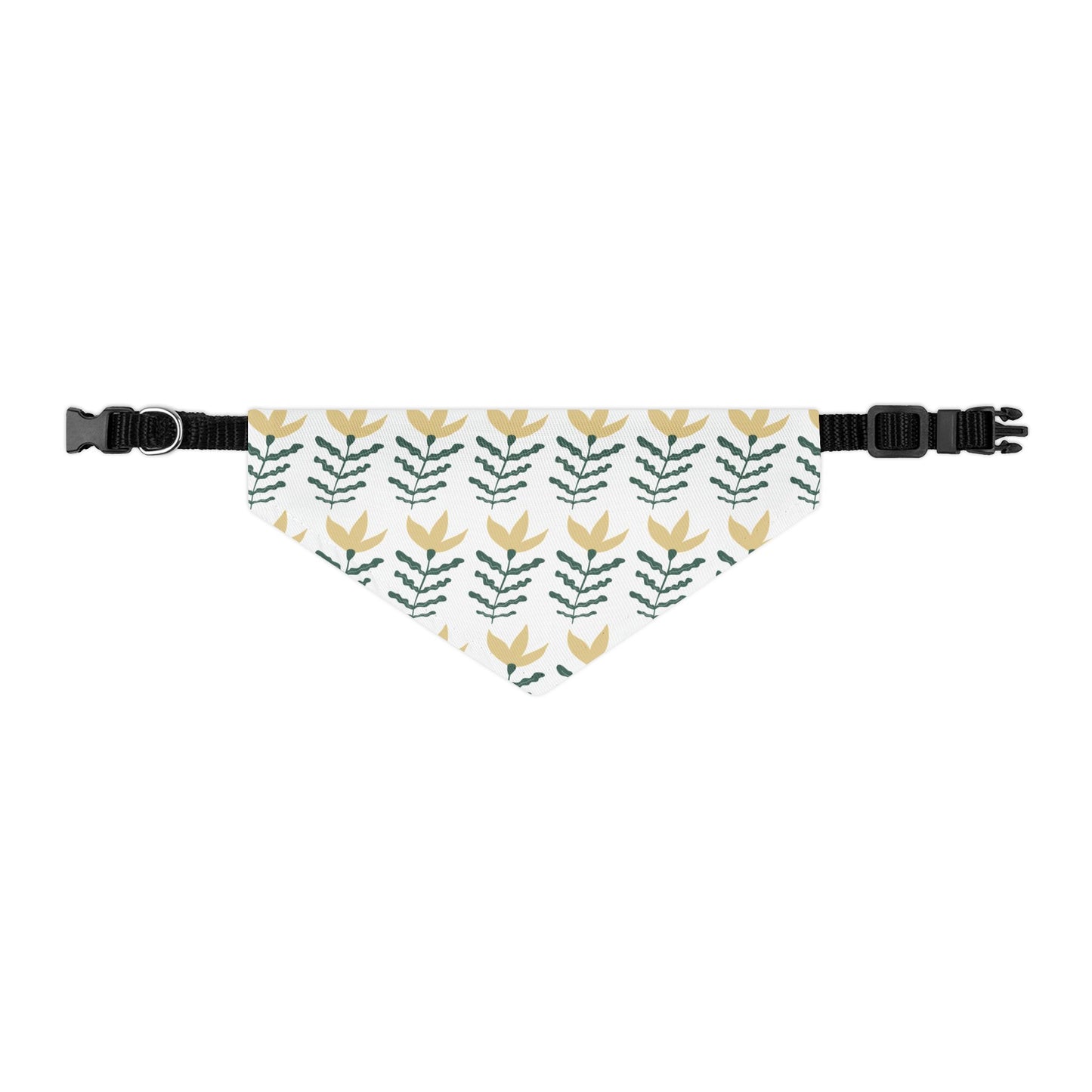 Gold and Vine Pet Bandana Collar 💛