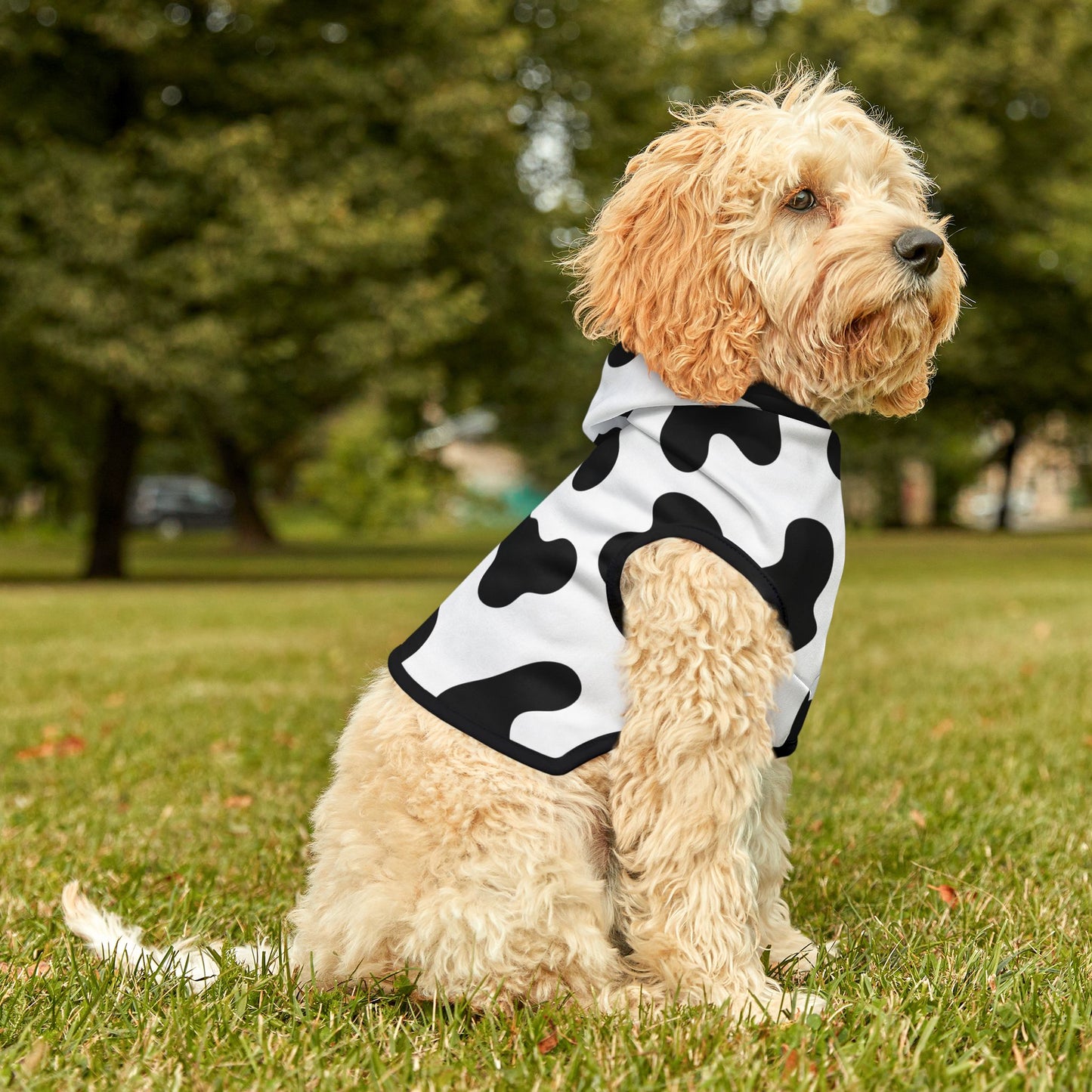 Cow Print Pet Hoodie 🐮