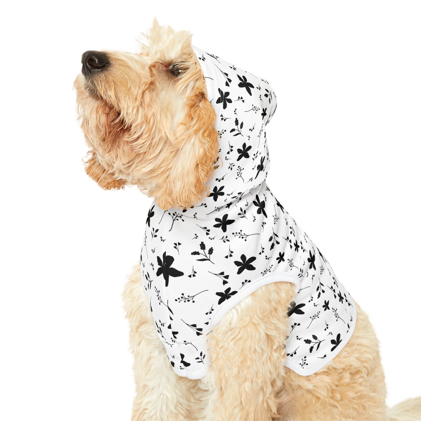 Midnight Bloom Pet Hoodie 🖤