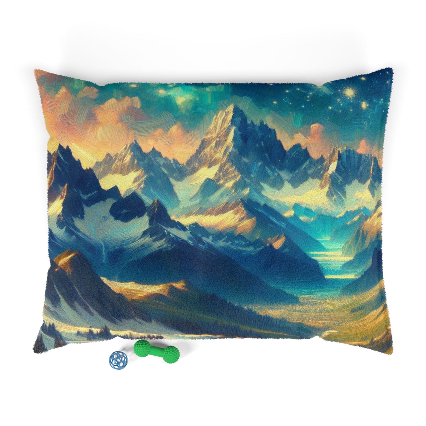 Starry Night Magic Mountain Pet Bed