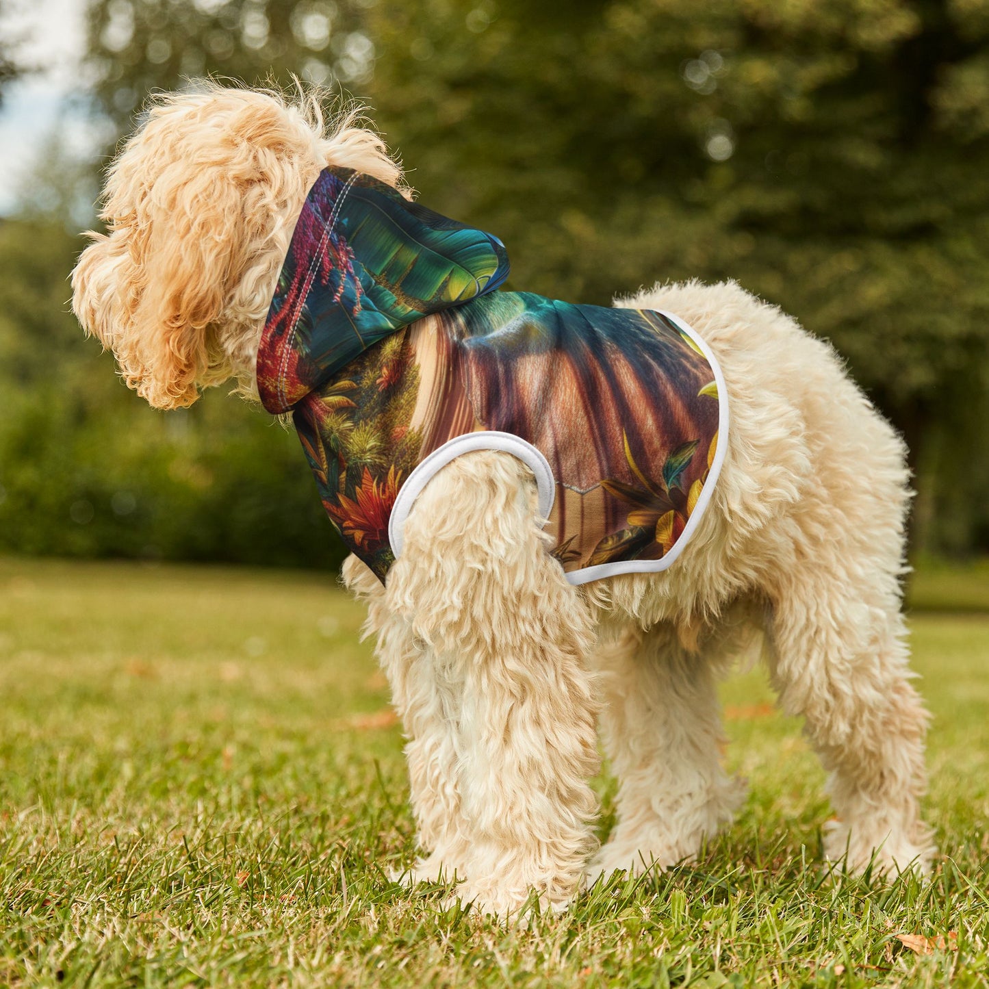 Tropical Dream Oasis Pet Hoodie 🌴