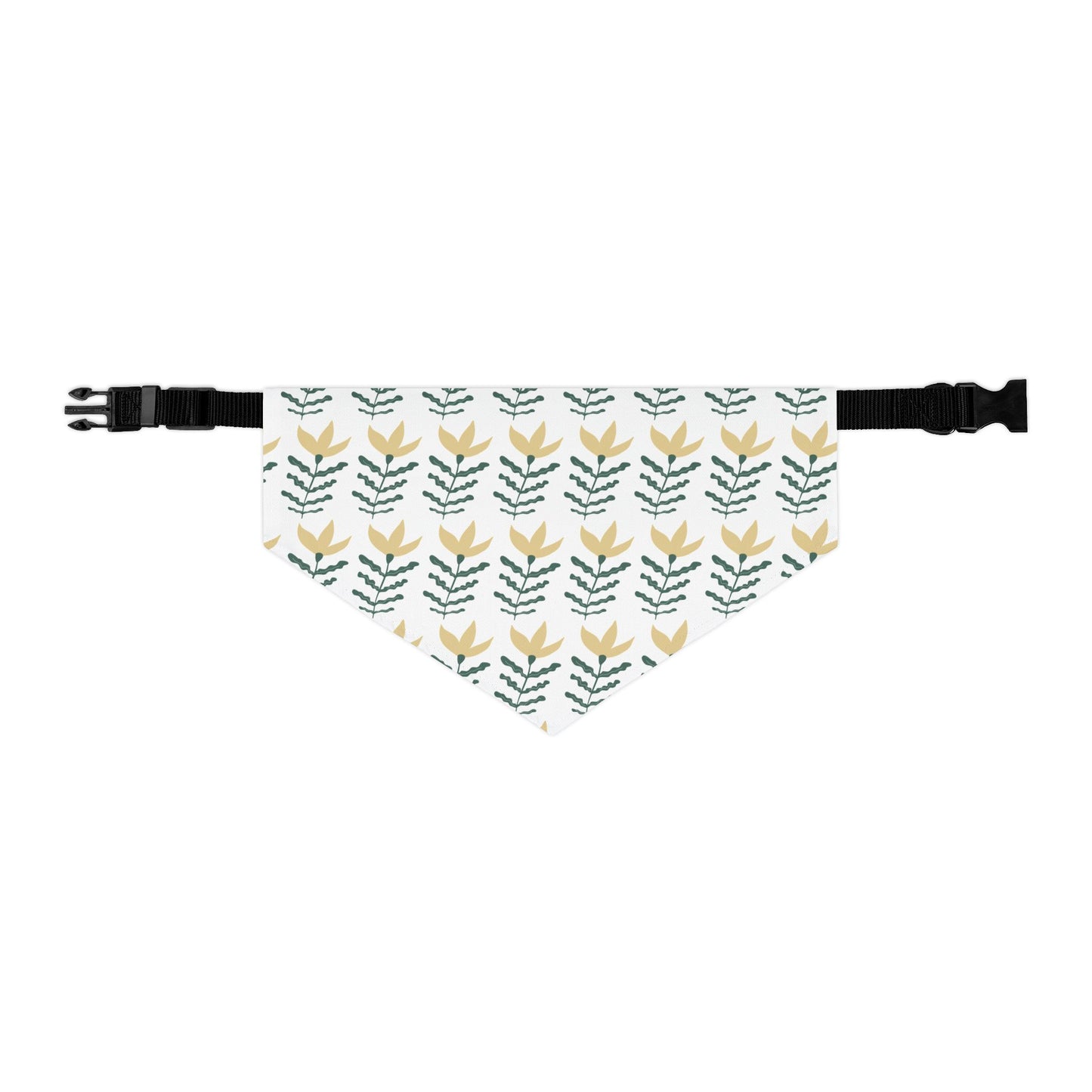 Gold and Vine Pet Bandana Collar