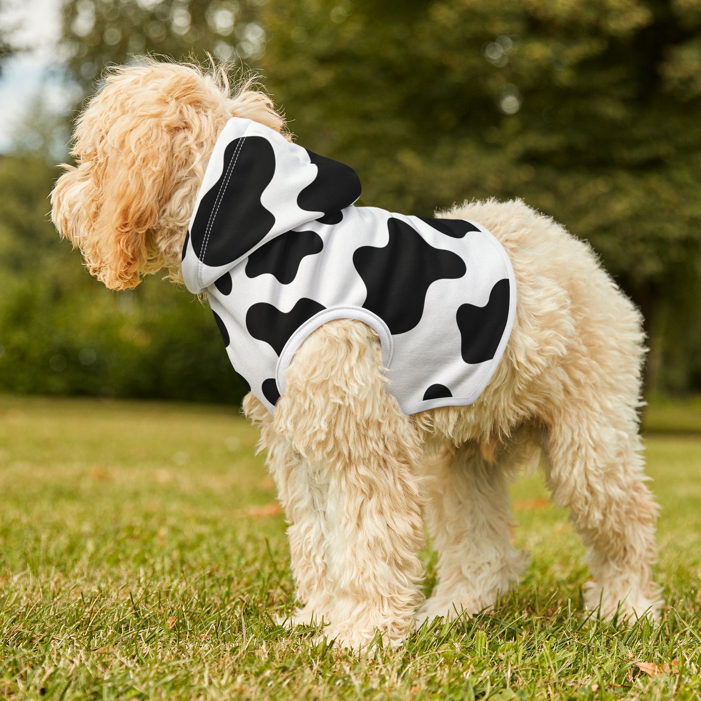 Cow Print Pet Hoodie 🐮