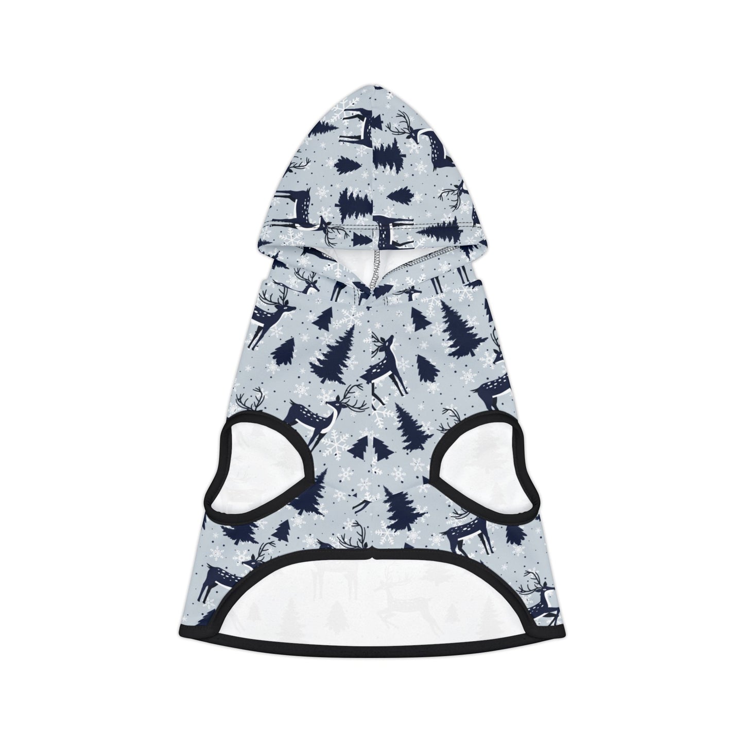 Winter Blue Reindeer Pet Hoodie 🦌