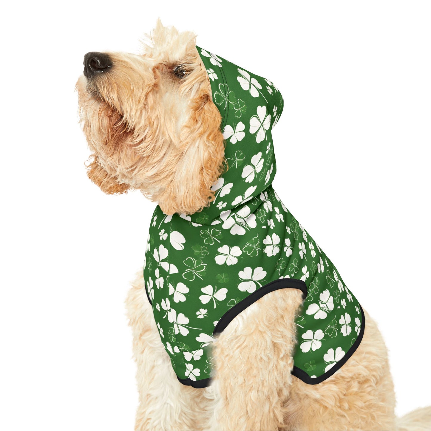 Lucky Pup Shamrock Pet Hoodie 🍀