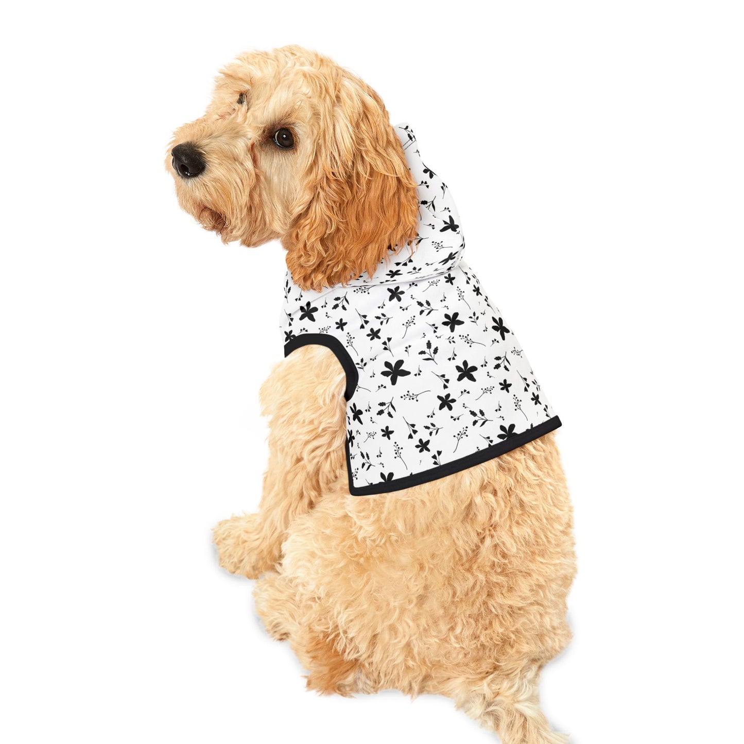 Midnight Bloom Pet Hoodie 🖤