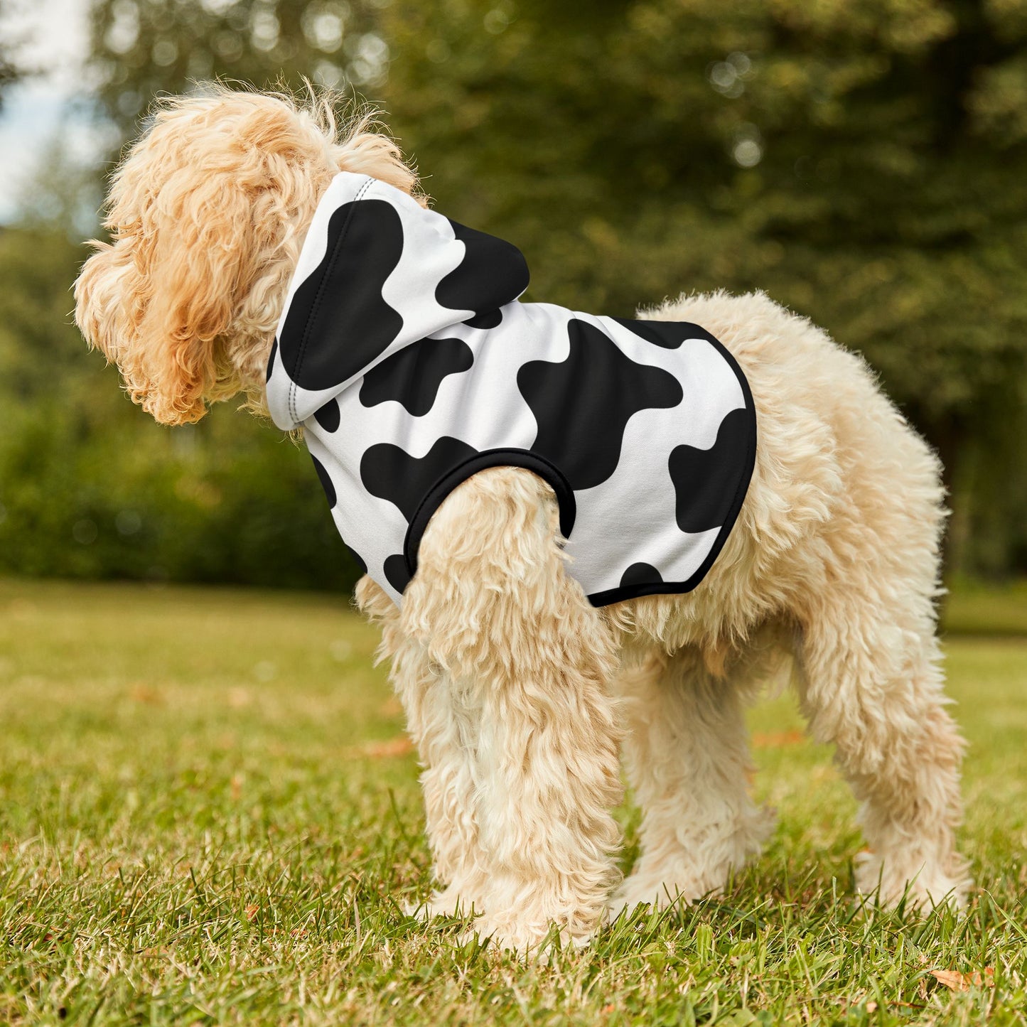 Cow Print Pet Hoodie 🐮