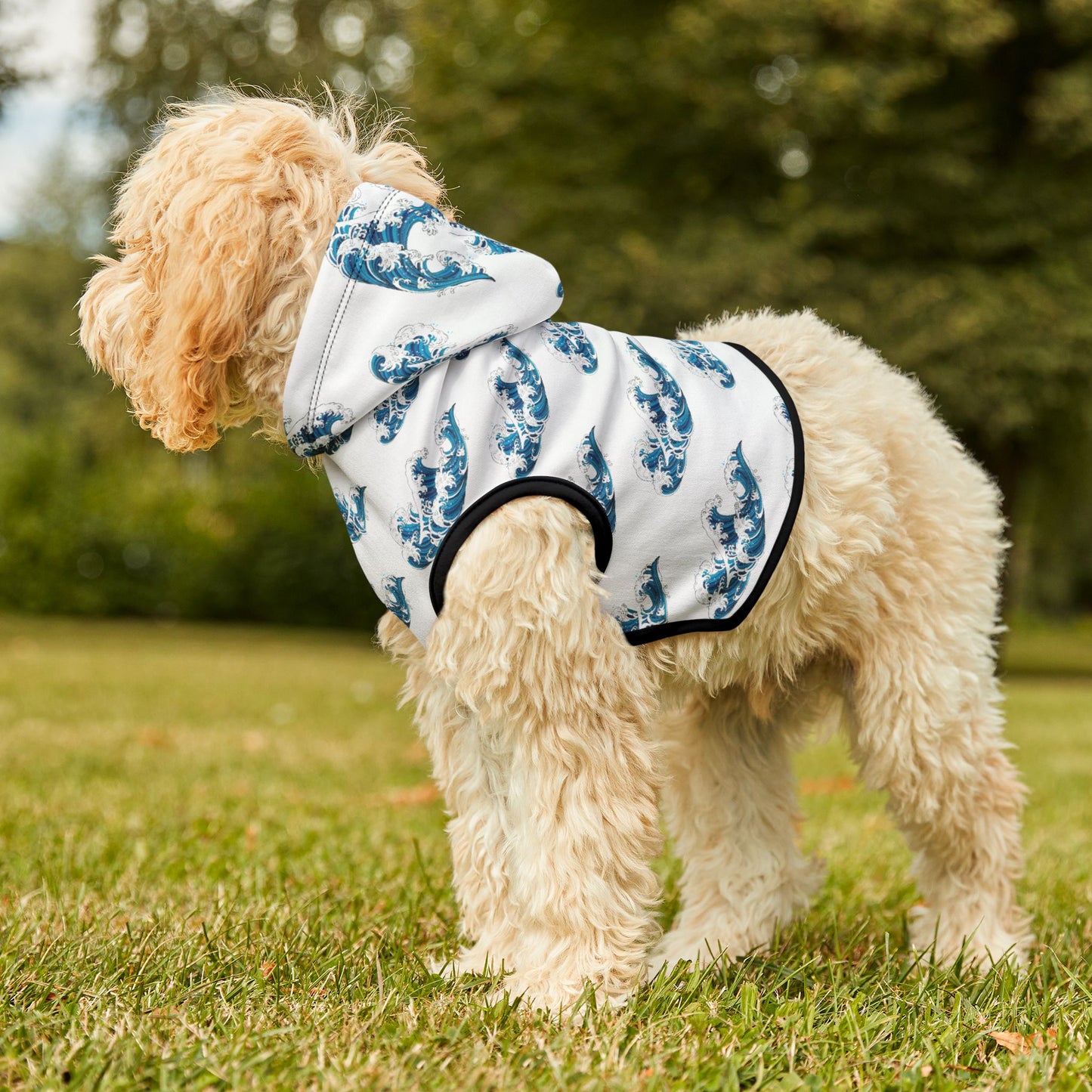 Ocean Wave Pet Hoodie 🌊