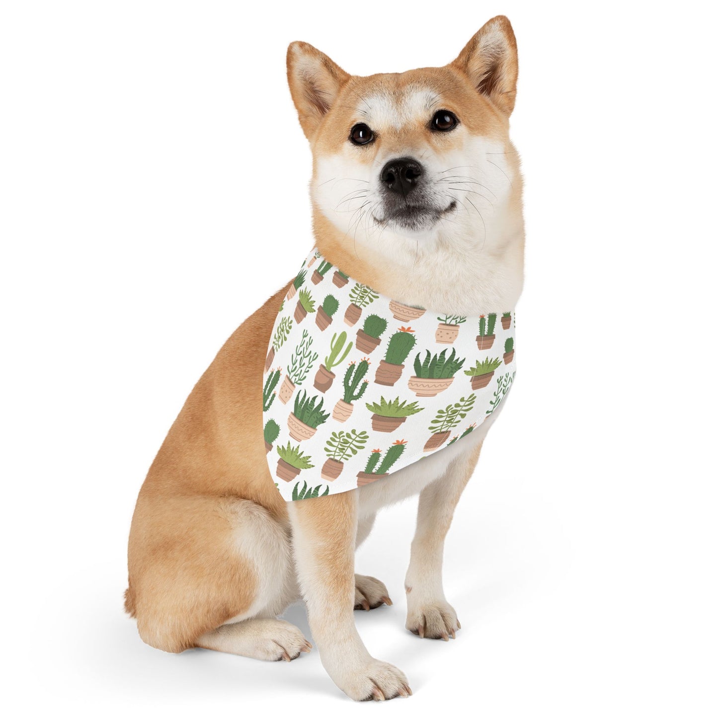 Succulent Style Pet Bandana Collar 🌿