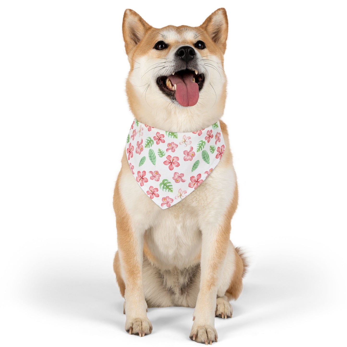 Tropical Floral Pet Bandana Collar 🌺