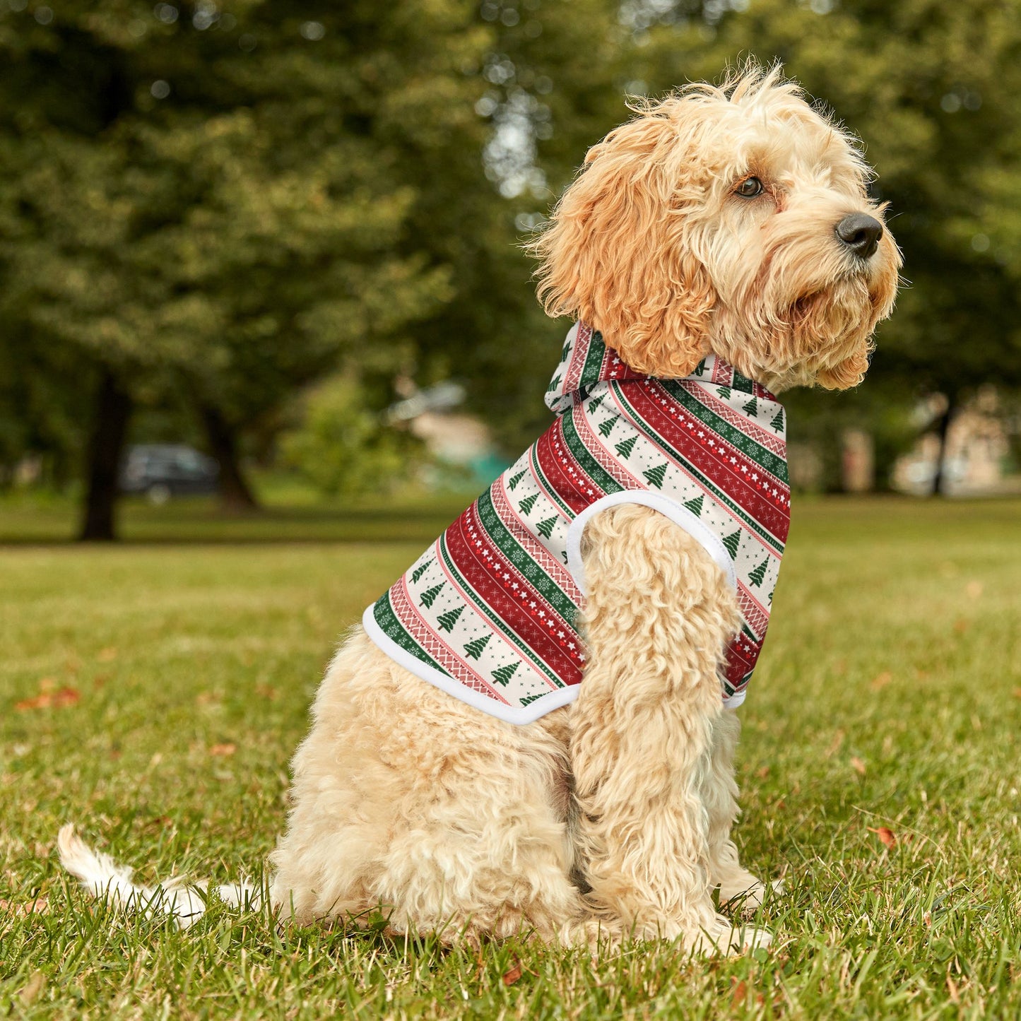 Cozy Christmas Cabin Pet Hoodie 🧣