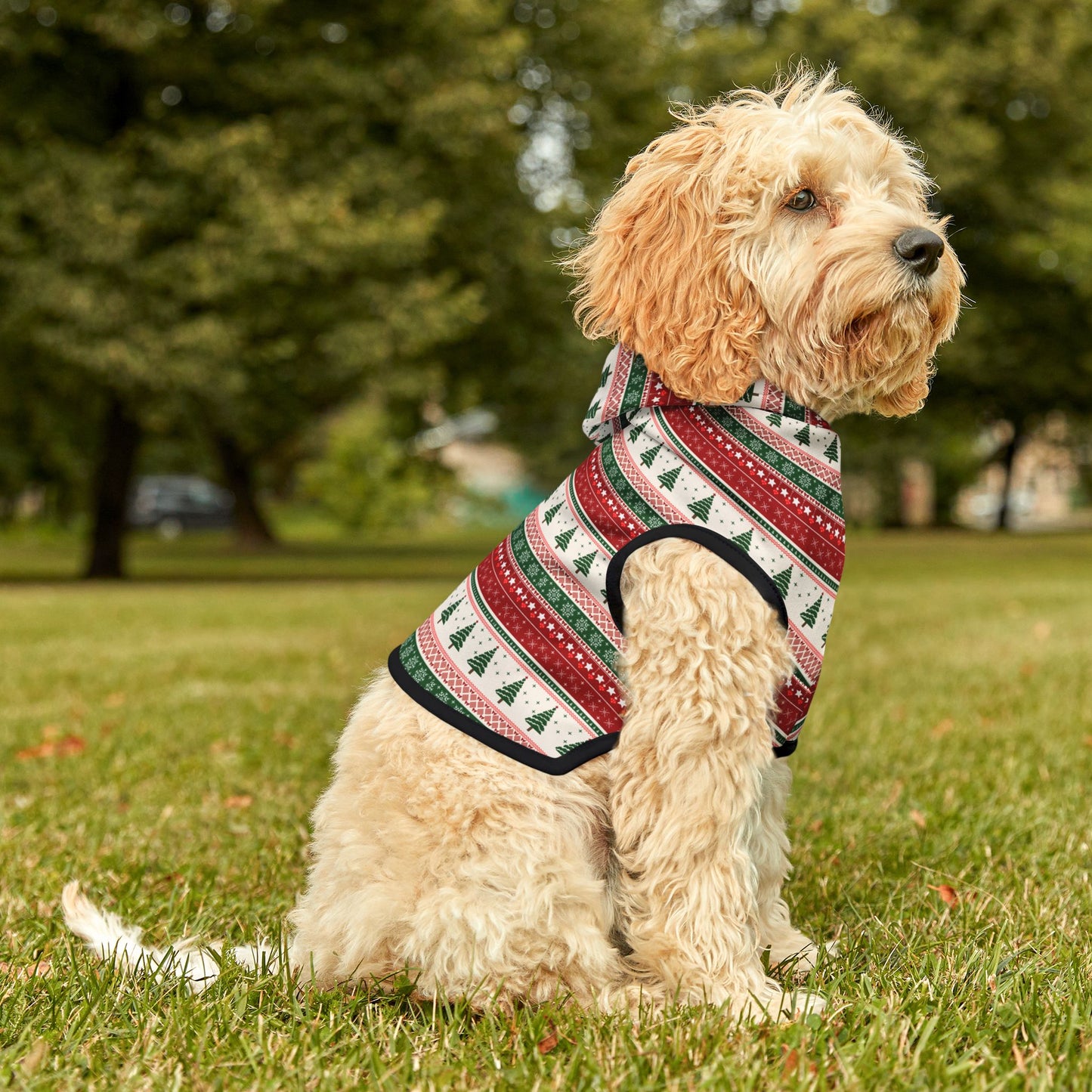 Cozy Christmas Cabin Pet Hoodie 🧣