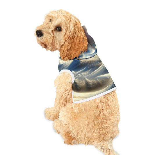 Mysterious Snowy Mountains Pet Hoodie ❄️🏔️