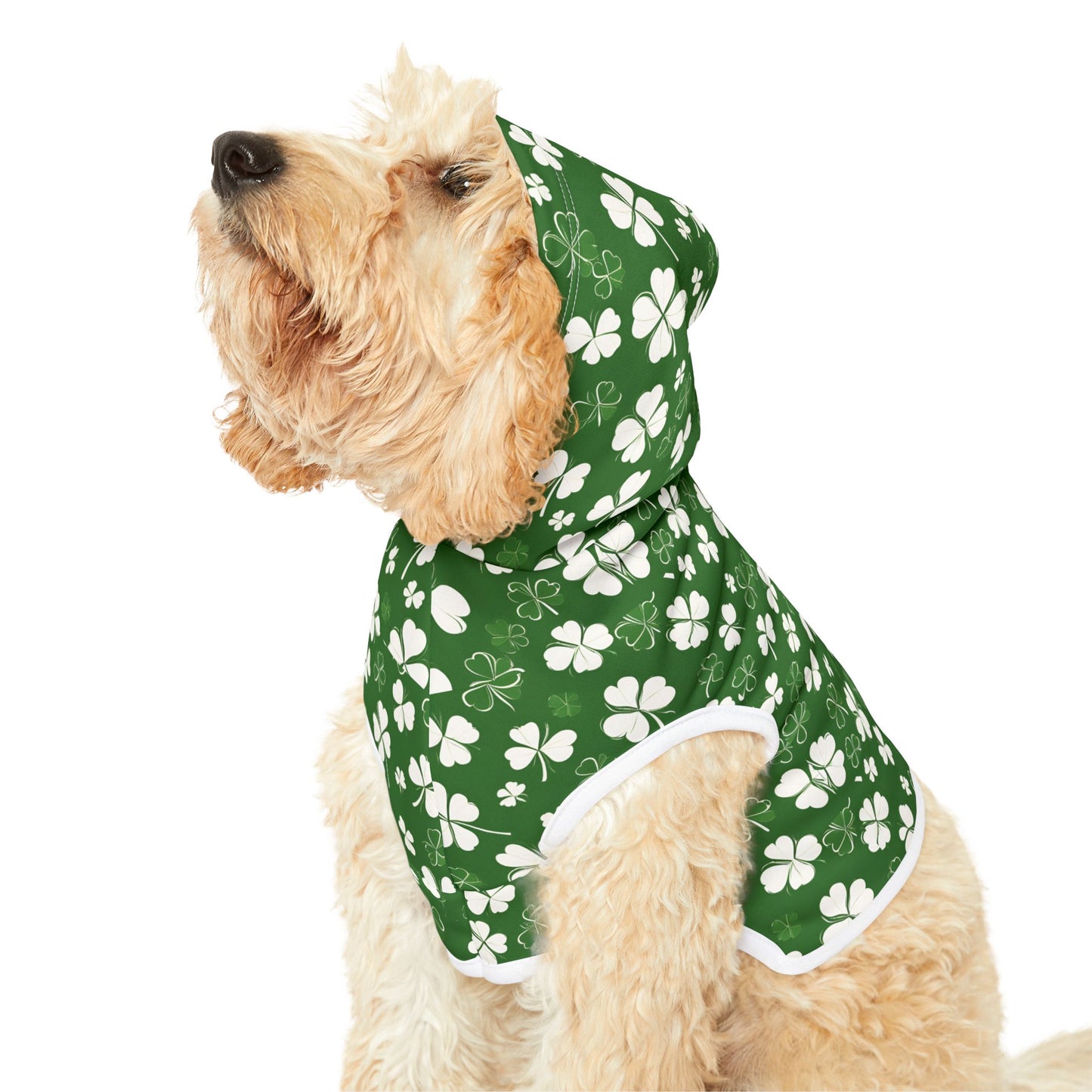 Lucky Pup Shamrock Pet Hoodie 🍀