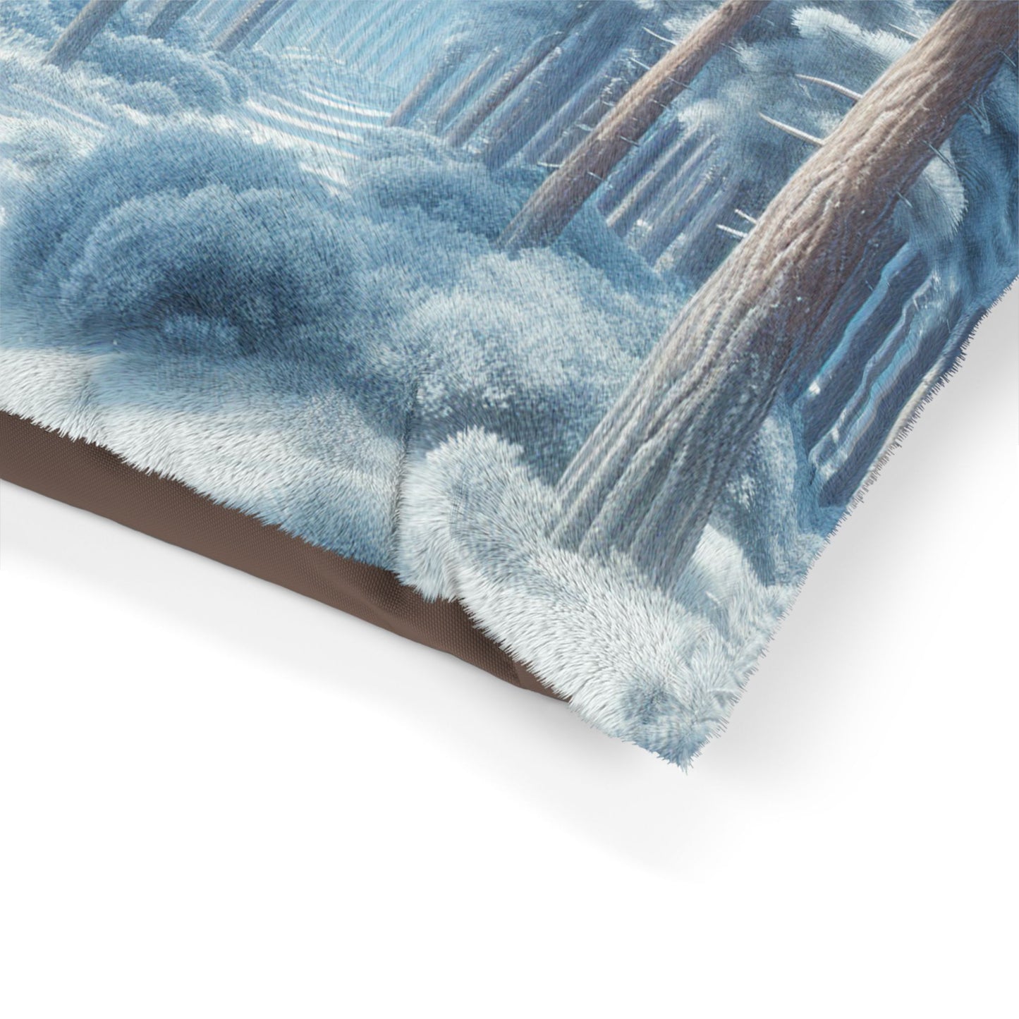 Snowy Forest Tranquil Pet Bed ❄️